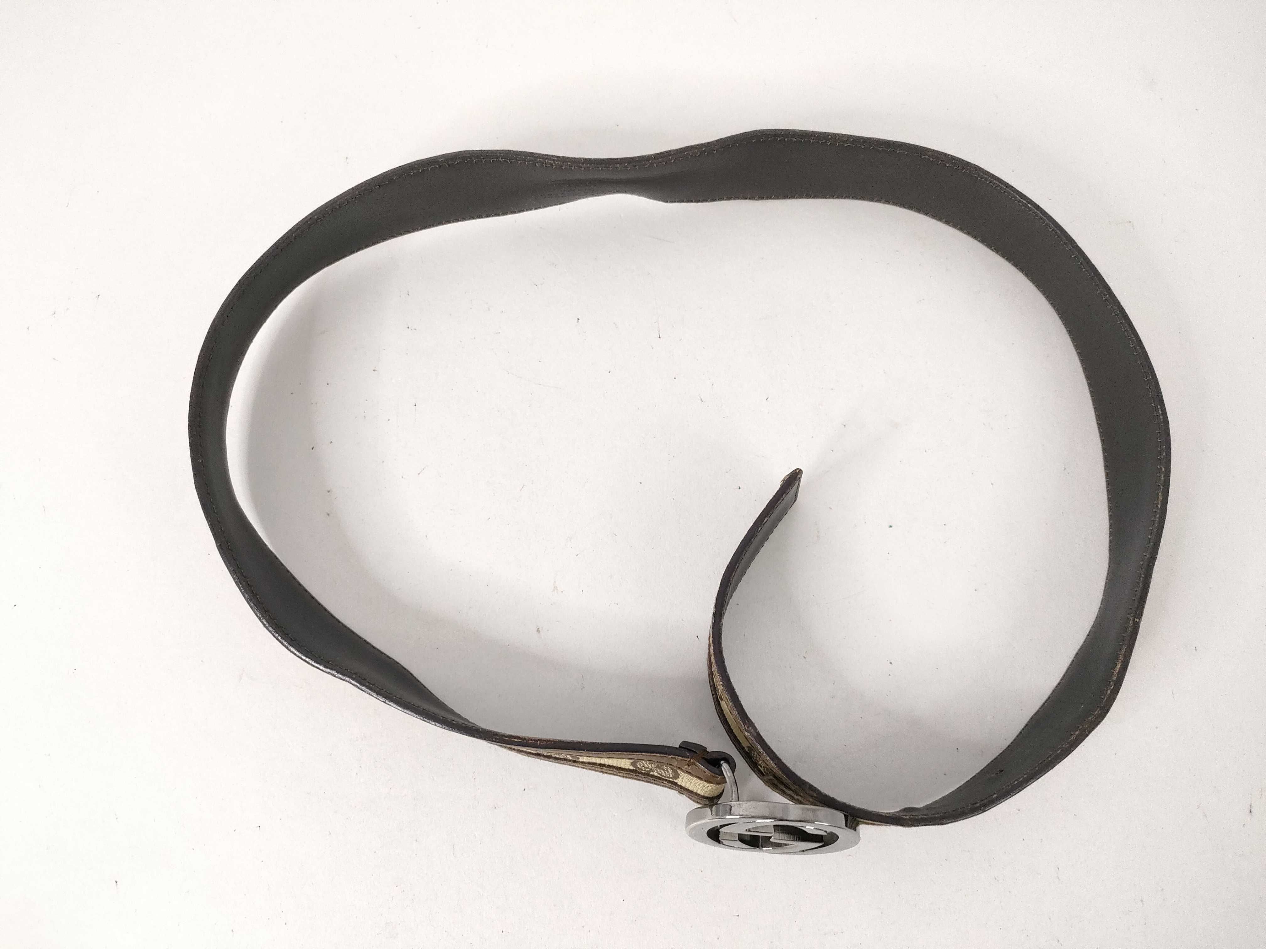 GG canvas belt, Gucci belt with GG pattern. — view 3