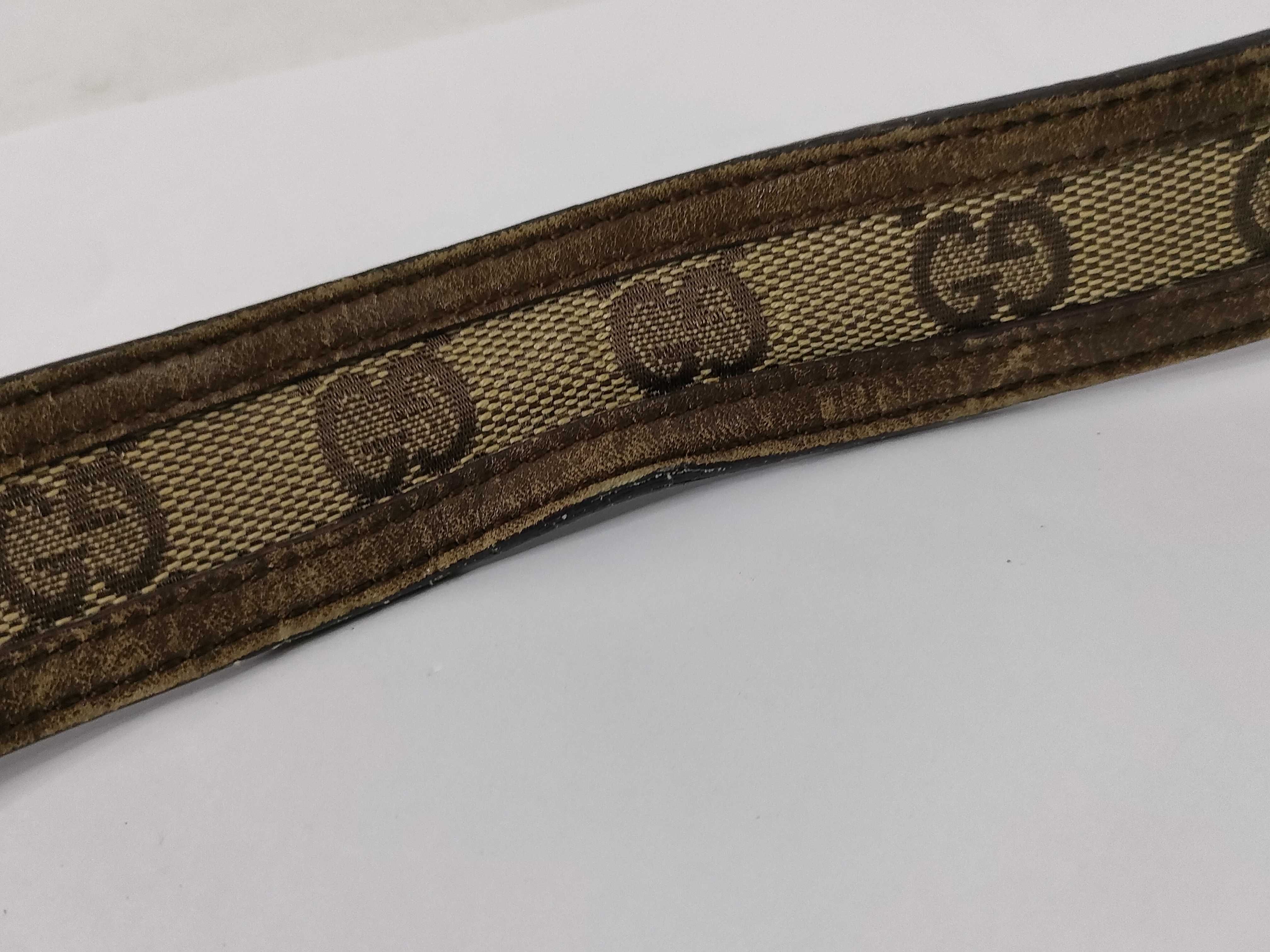 GG canvas belt, Gucci belt with GG pattern. — view 6