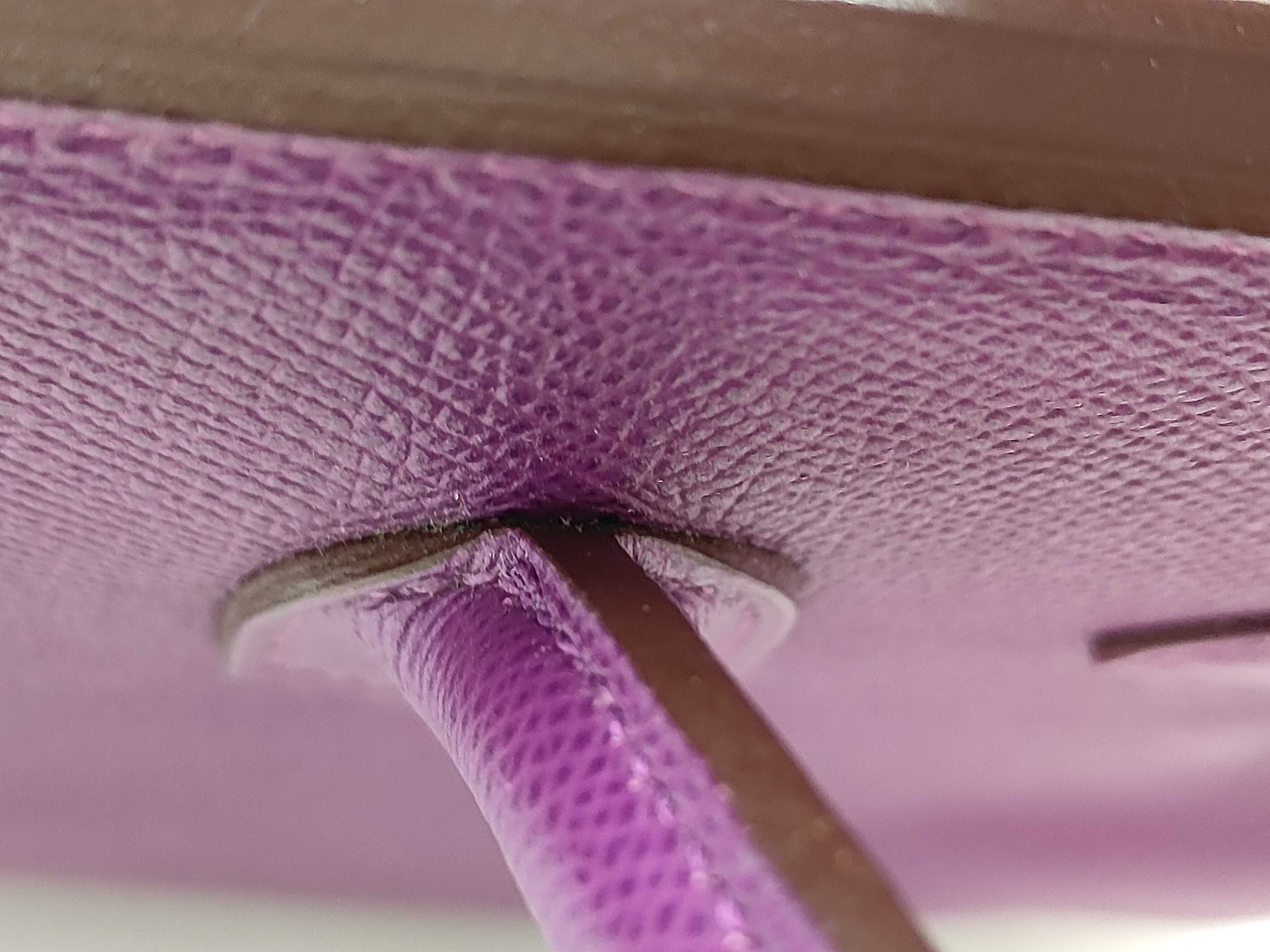 Birkin 30 Purple Handbag with Silver Hardware ( R) — view 7