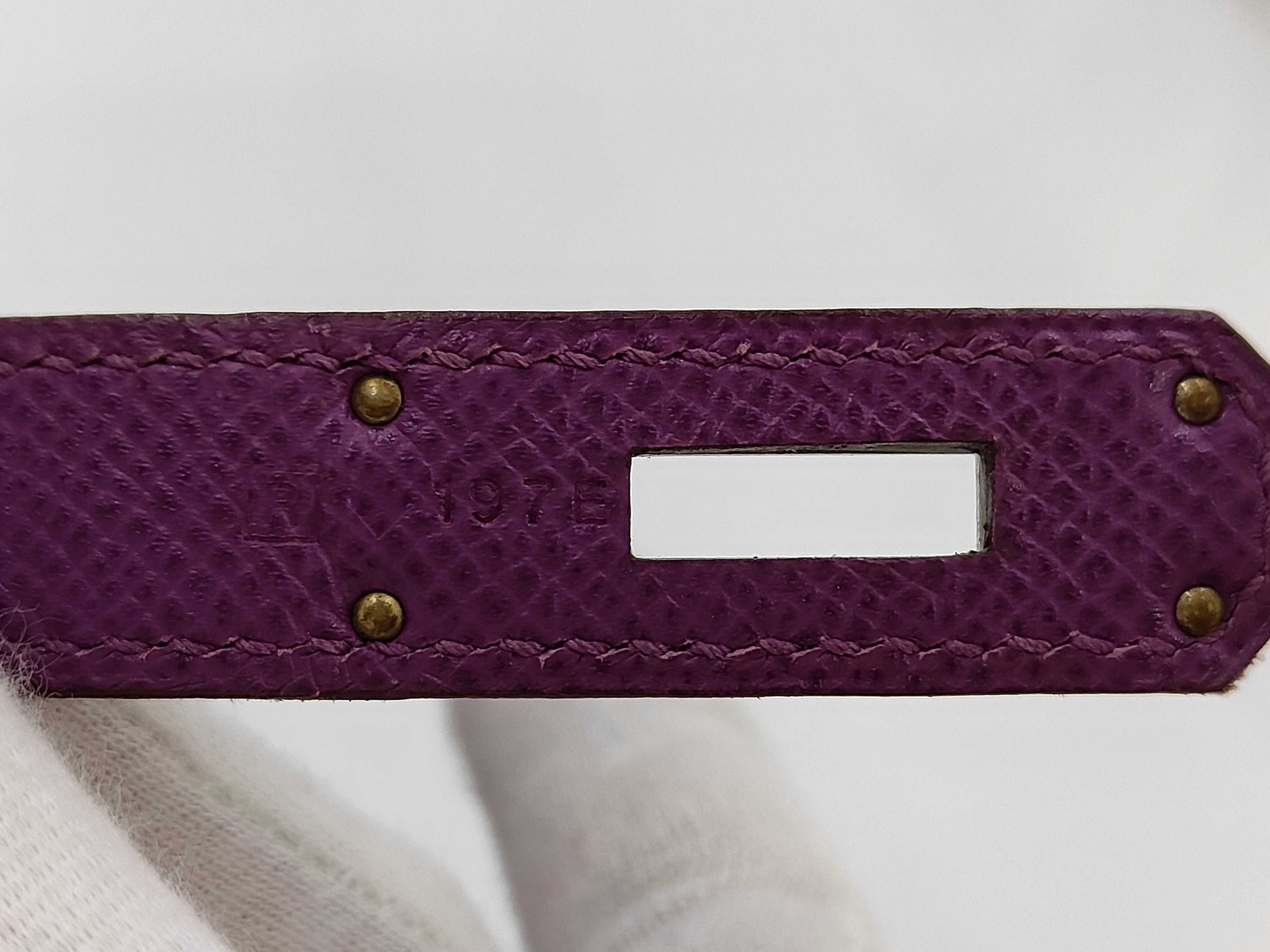 Birkin 30 Purple Handbag with Silver Hardware ( R) — view 10