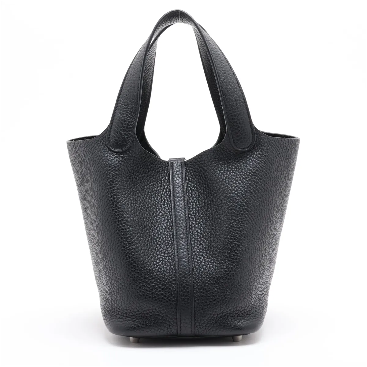 Picotin Lock 18 PM, Taurillon Clemence leather, black, silver hardware, Year: 2020 — view 2