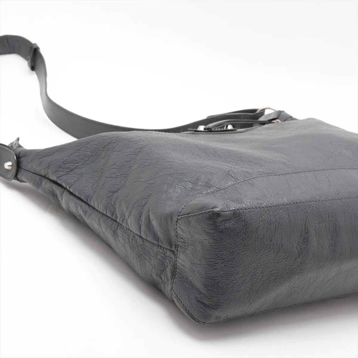 The Day Leather Shoulder Bag, Gray, 340687 — view 4