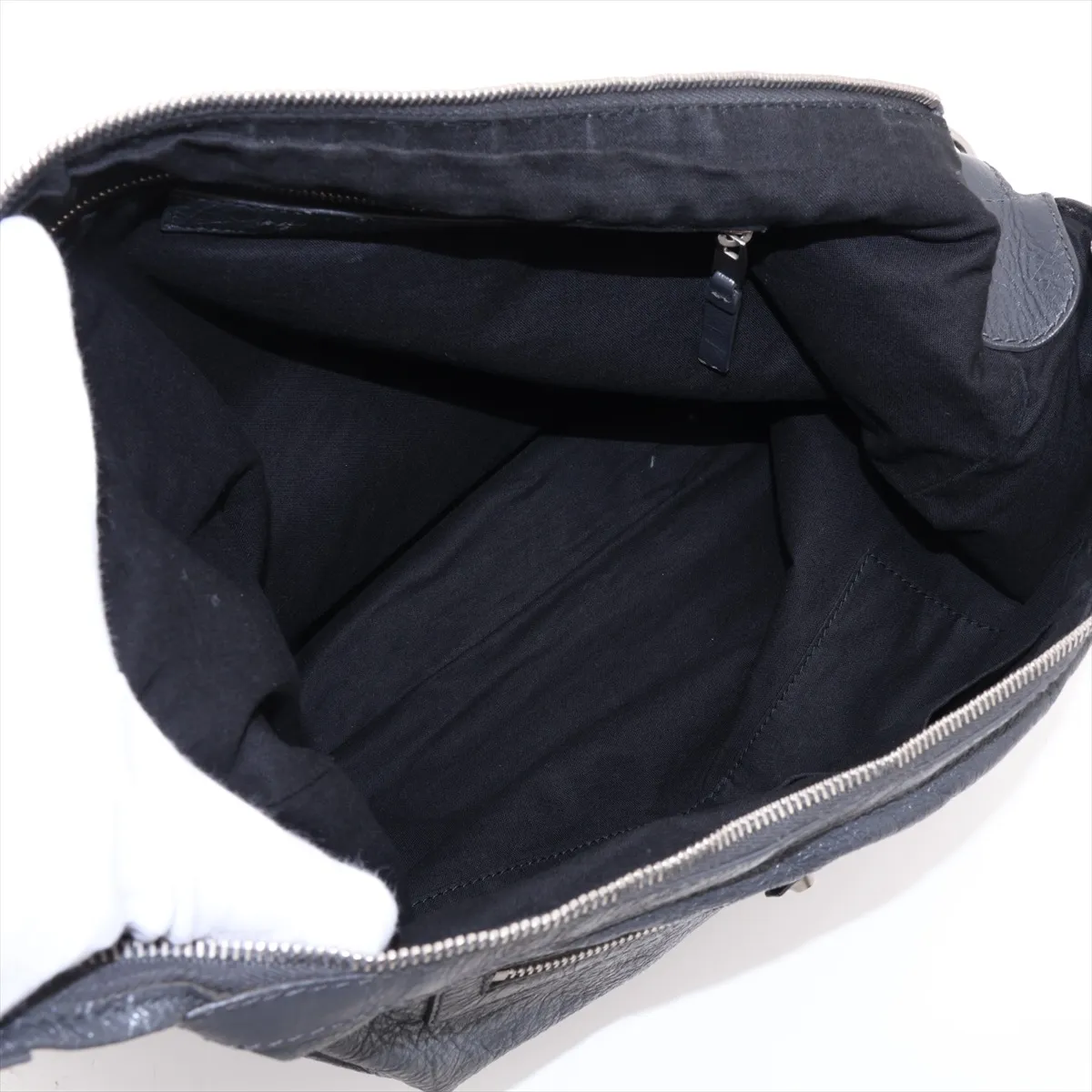 The Day Leather Shoulder Bag, Gray, 340687 — view 6