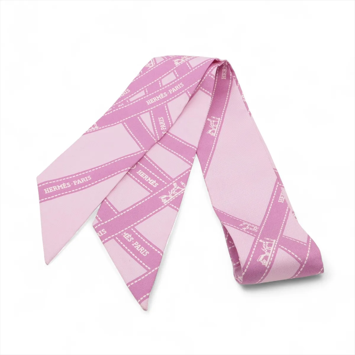 Twilly Bolduc Ribbon Scarf, Silk, Lavender,