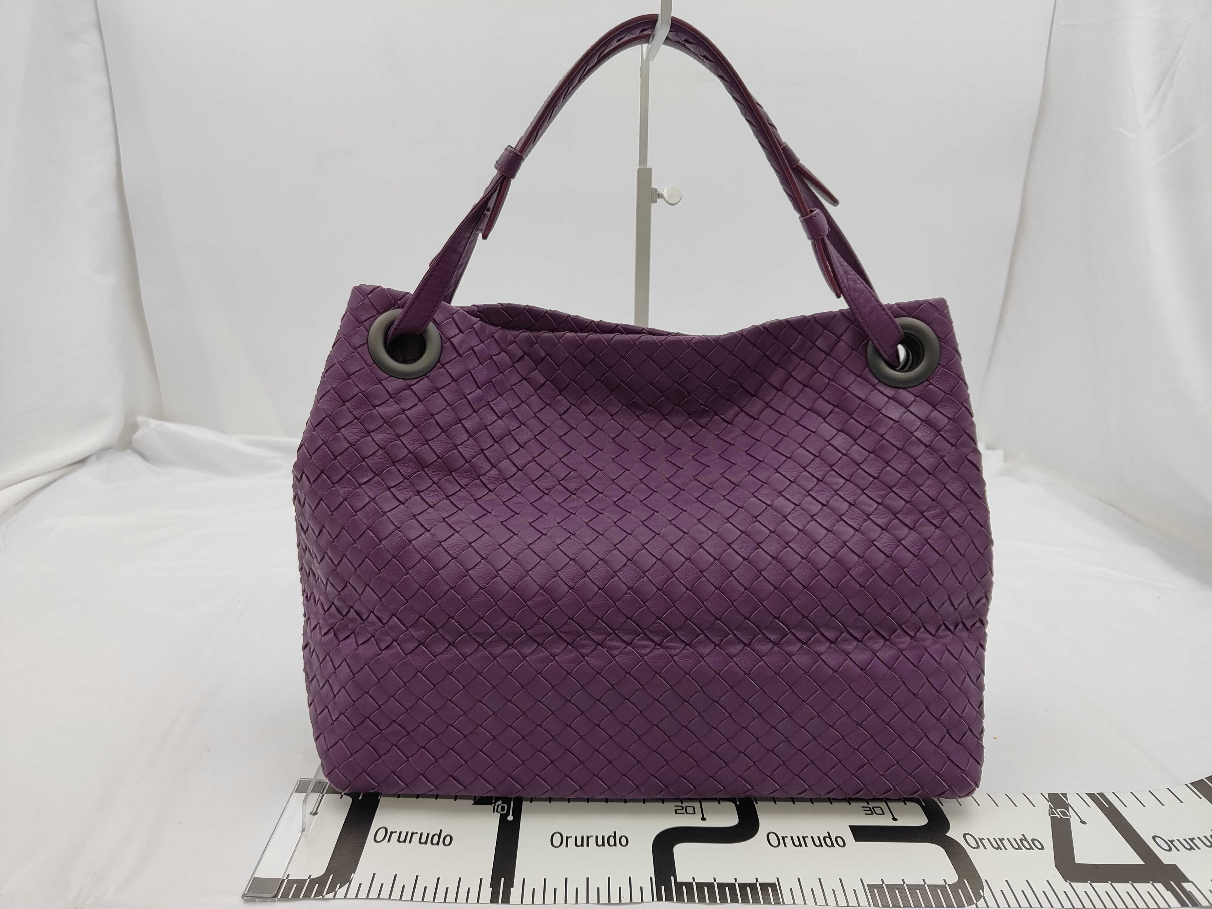 Intrecciato Leather Shoulder Bag — view 2
