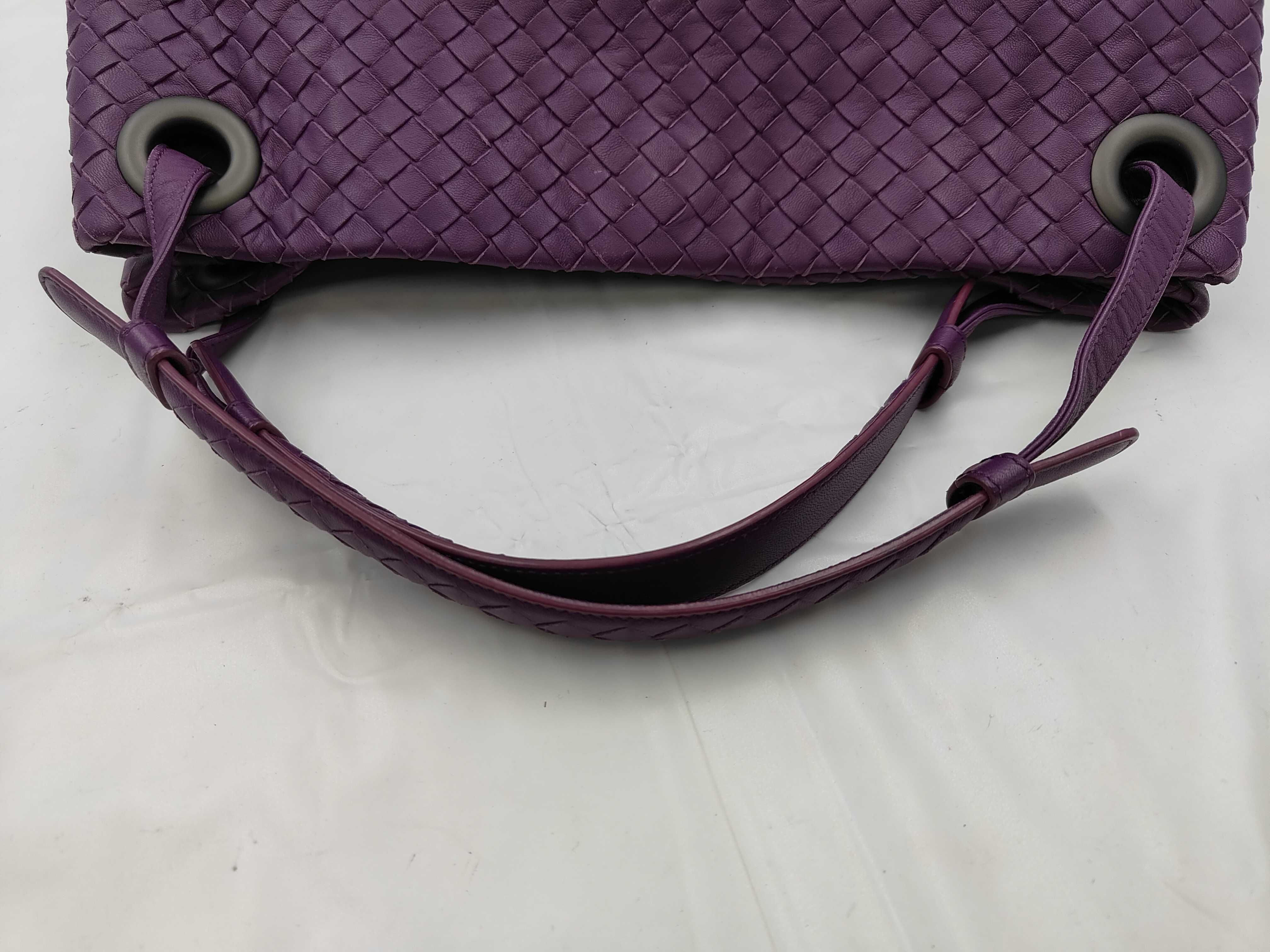 Intrecciato Leather Shoulder Bag — view 3