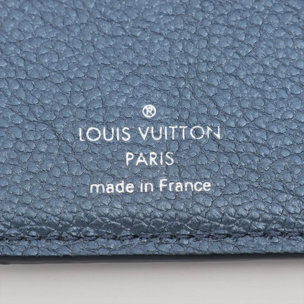 Monogram Empreinte Portefeuille Claire M80943 Metallic Blue Compact Wallet (RFID detected) — view 7