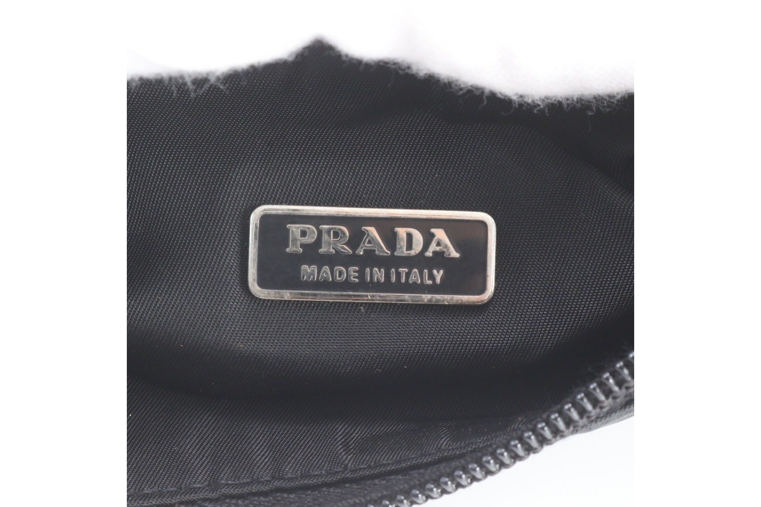 Tessuto Nylon Triangle Logo Handbag — view 8