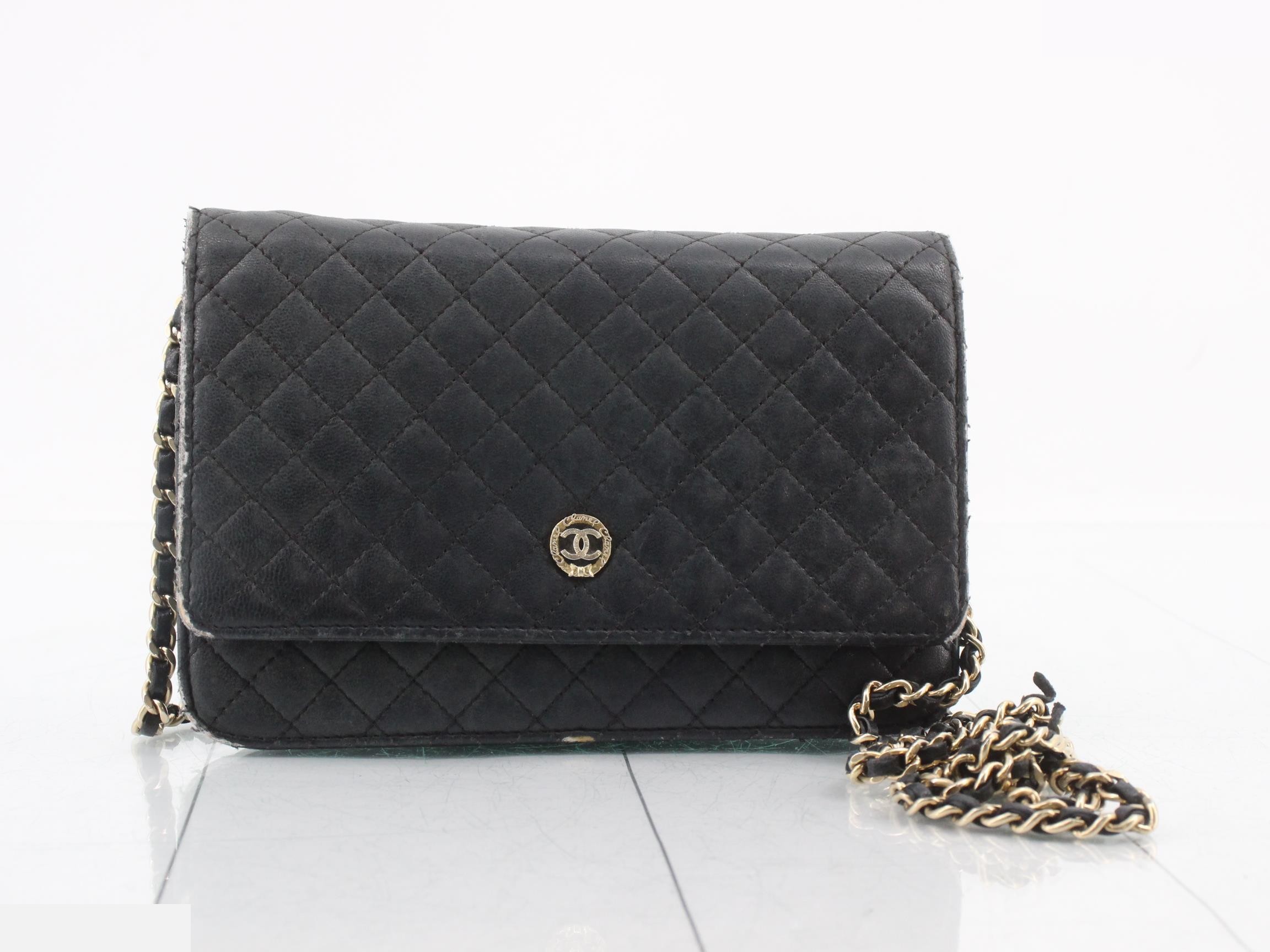 Matelasse Lambskin Chain Wallet