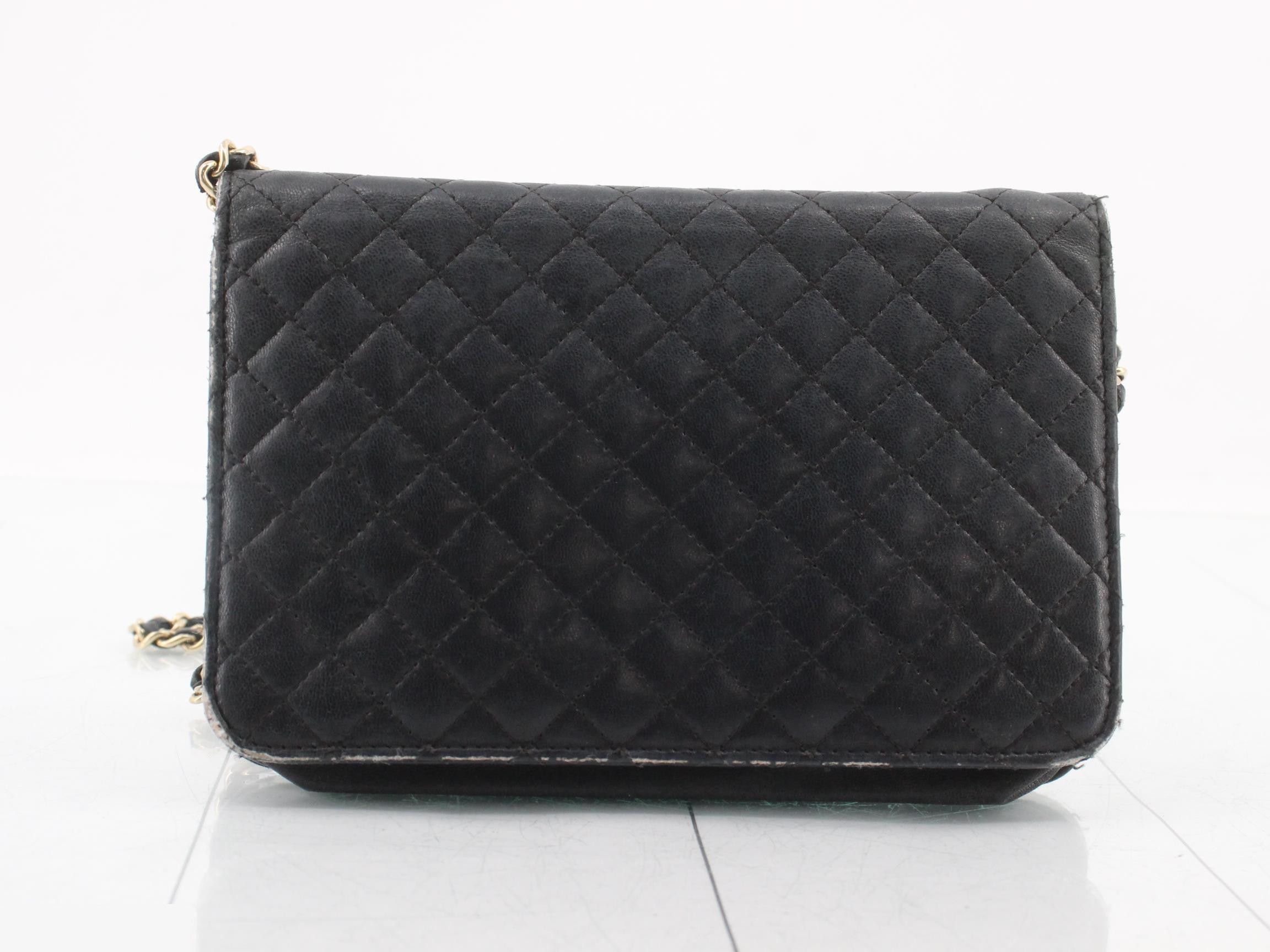 Matelasse Lambskin Chain Wallet — view 2
