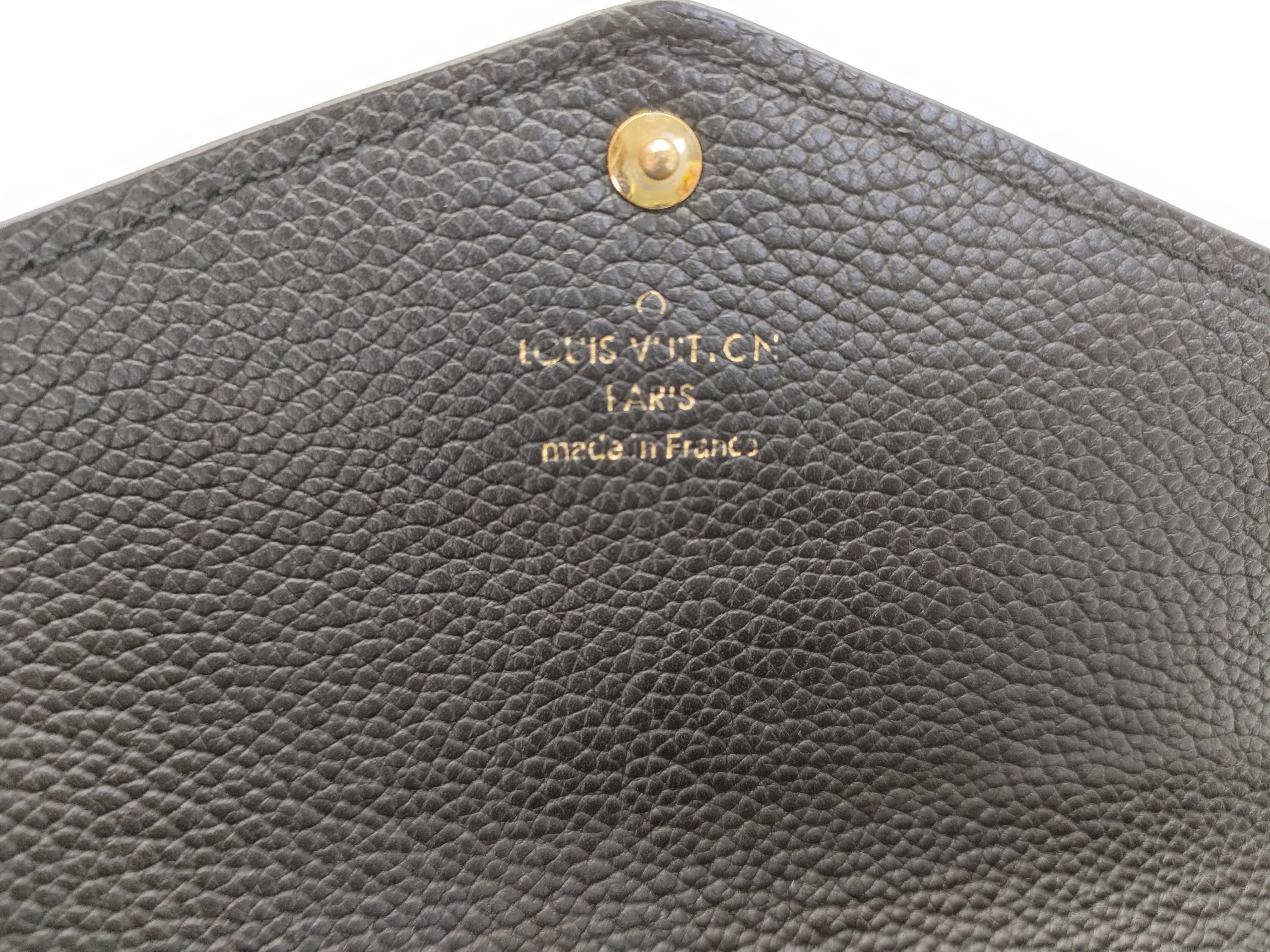 LV Feuille Sarah Noir Long Wallet M61182 Wallet — view 8