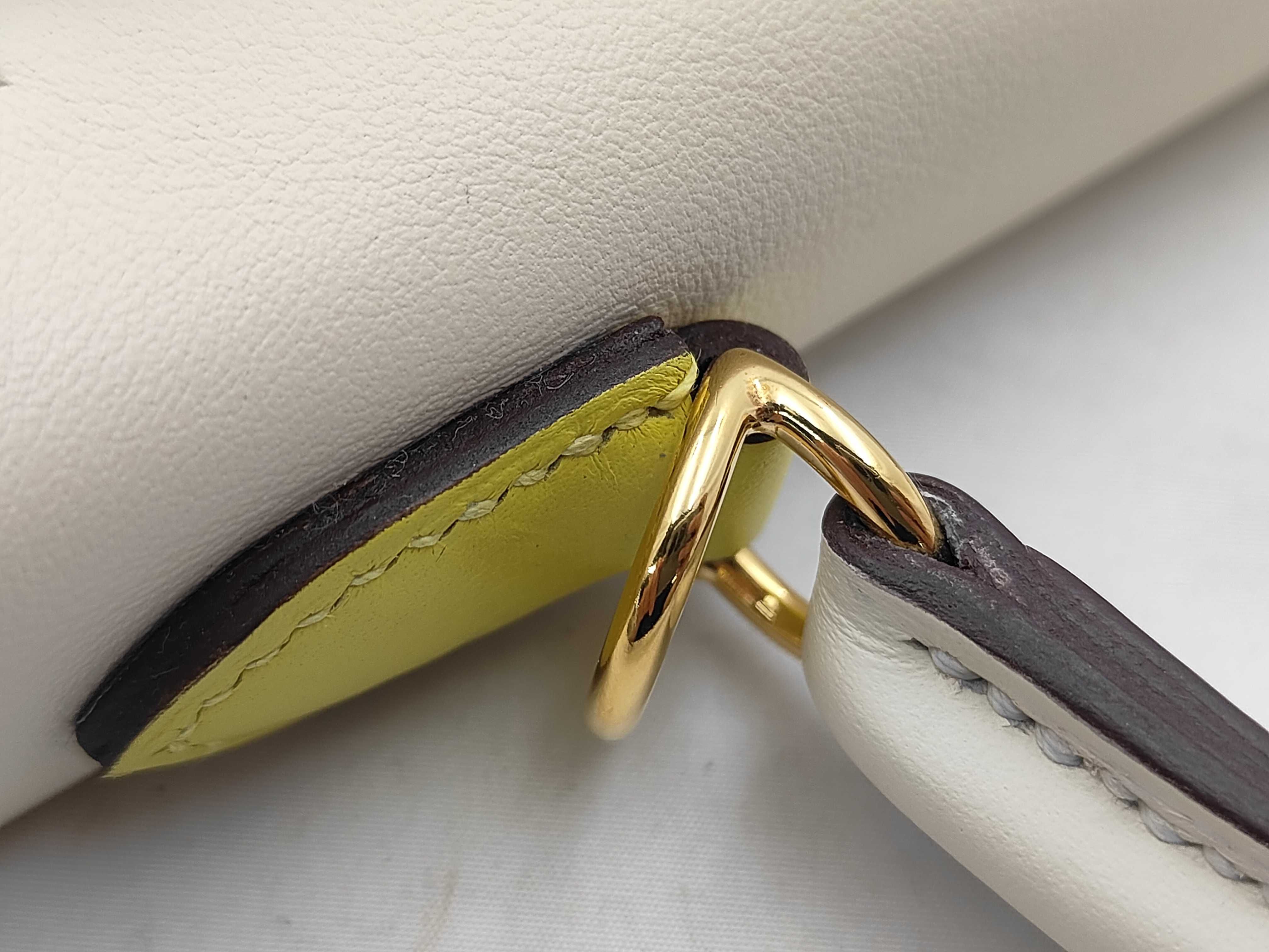 Kelly 25 Colourmatic, U stamp (2022), inside stitching, Nata/Cuivre/Lime/Mauve Sylvestre/Bleu Brume, gold hardware, Swift leather handbag — view 5