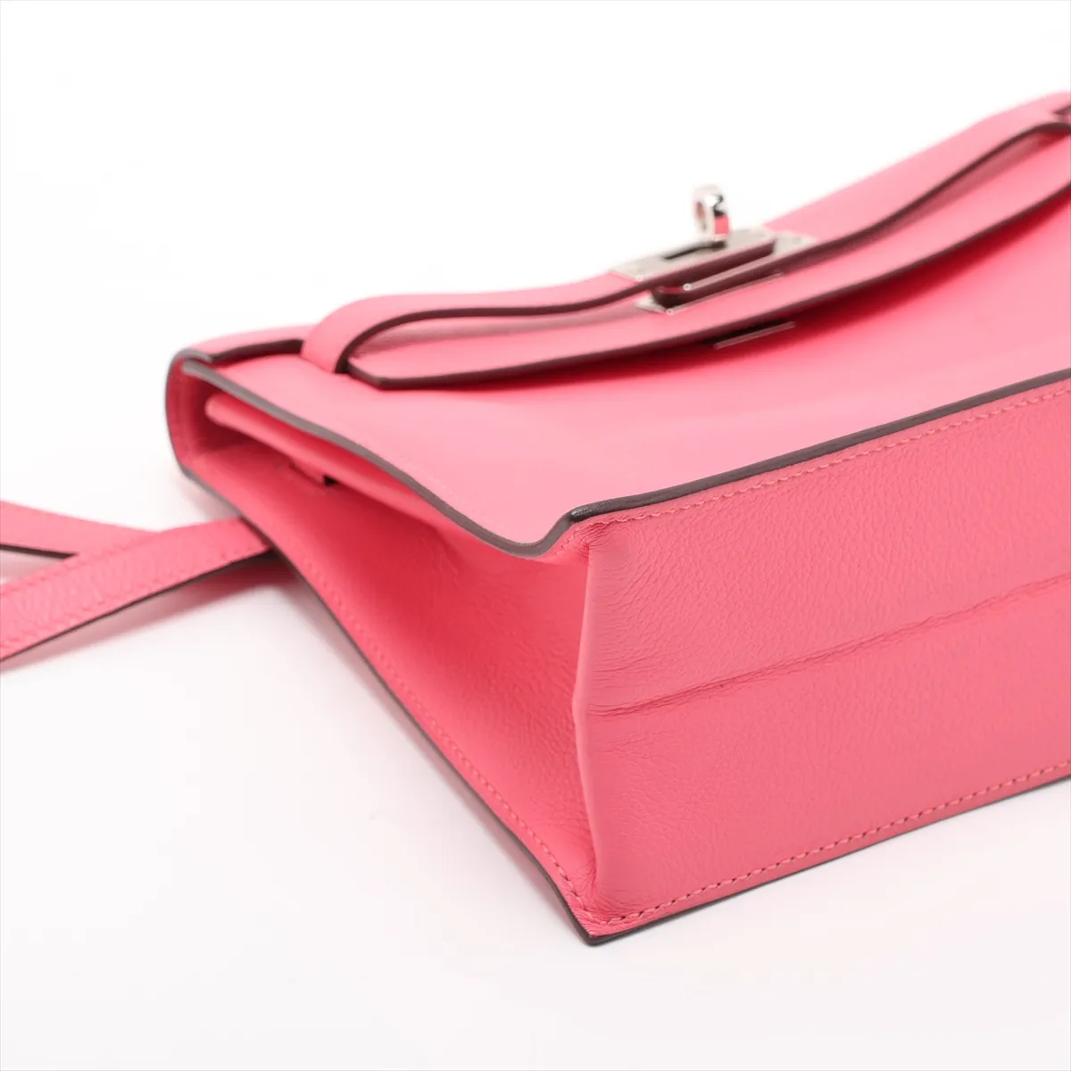 [Individually packaged] Hermes Kelly Dance 2 Veau Evercolor Rose Azalee Silver Hardware D:2019 HD X75052 — view 4