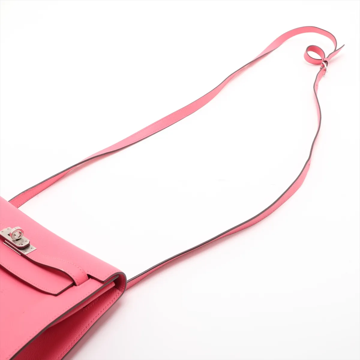 [Individually packaged] Hermes Kelly Dance 2 Veau Evercolor Rose Azalee Silver Hardware D:2019 HD X75052 — view 5