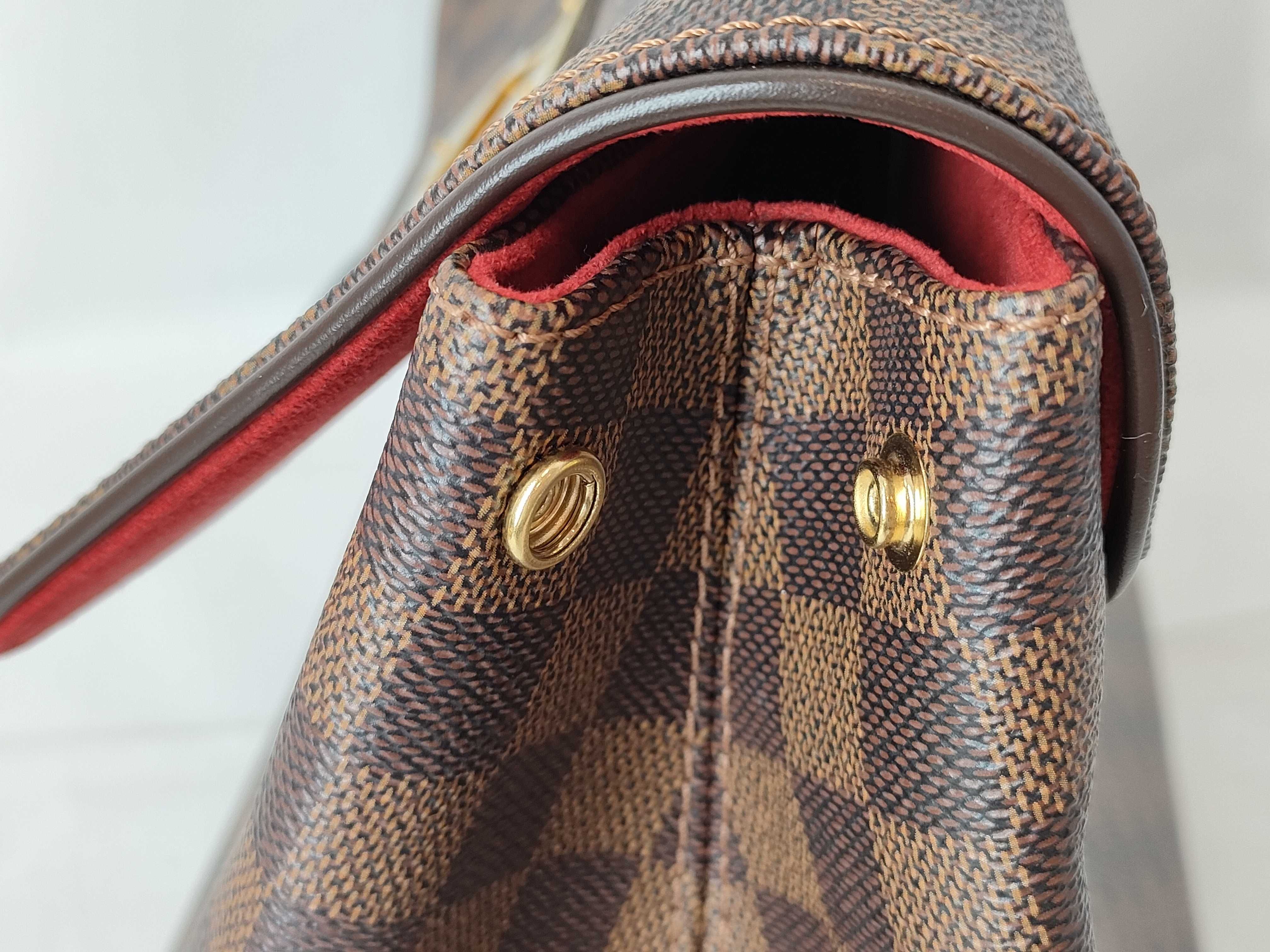 Damier Bergamo MM N41168 FL2141 Handbag — view 13