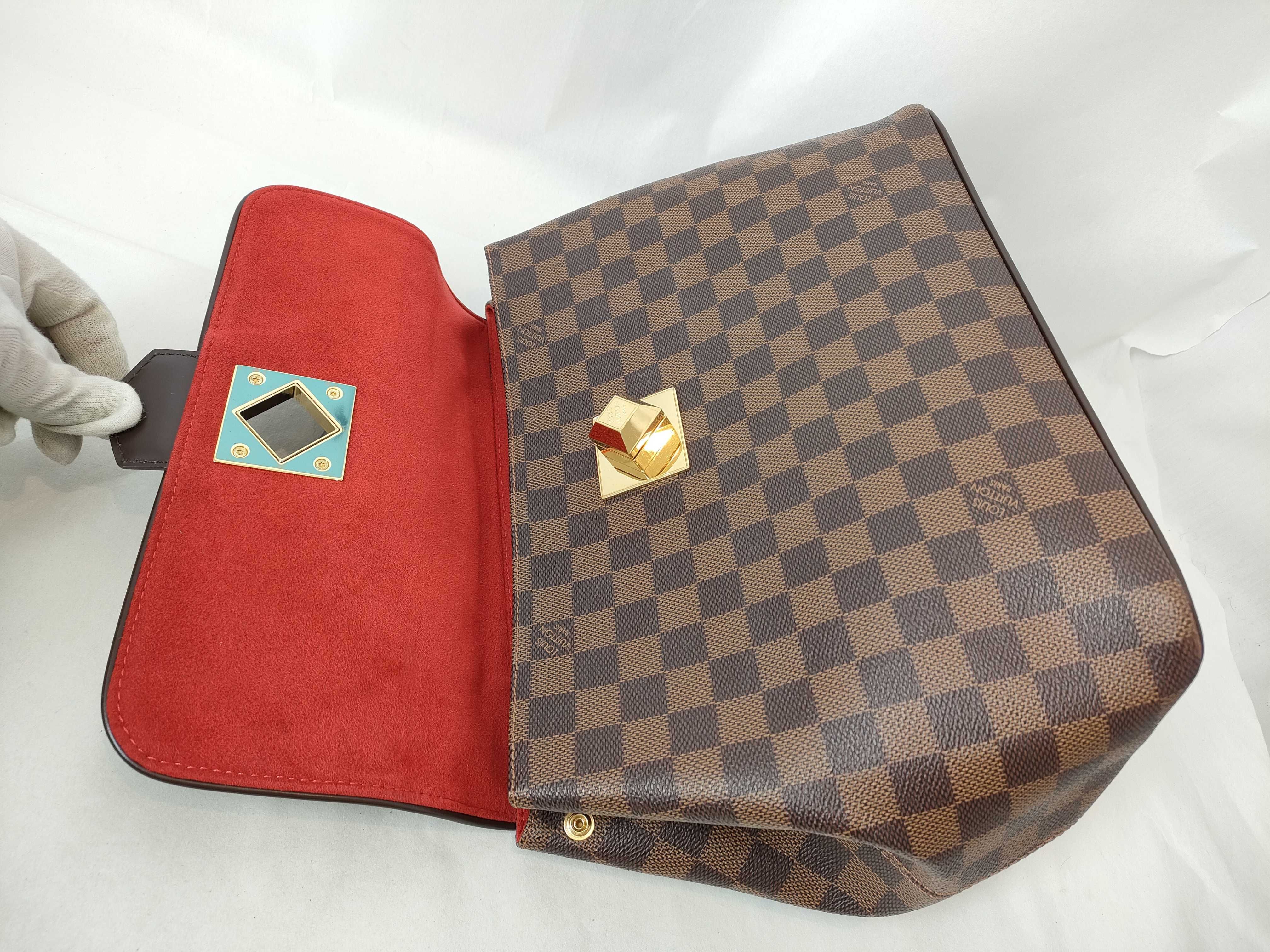 Damier Bergamo MM N41168 FL2141 Handbag — view 8