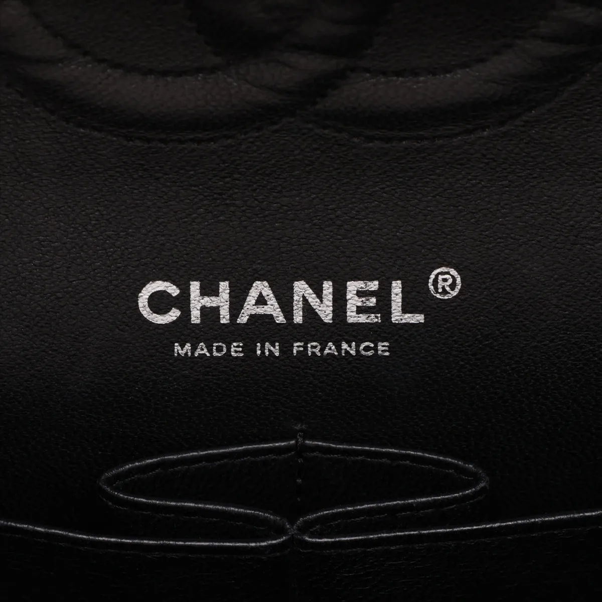 [Individually packaged] Chanel Matelassé 25 Caviar Skin Double Flap Double Chain Bag, Black with Silver Hardware, 12304340, Serial Number 12, A01112 — view 11