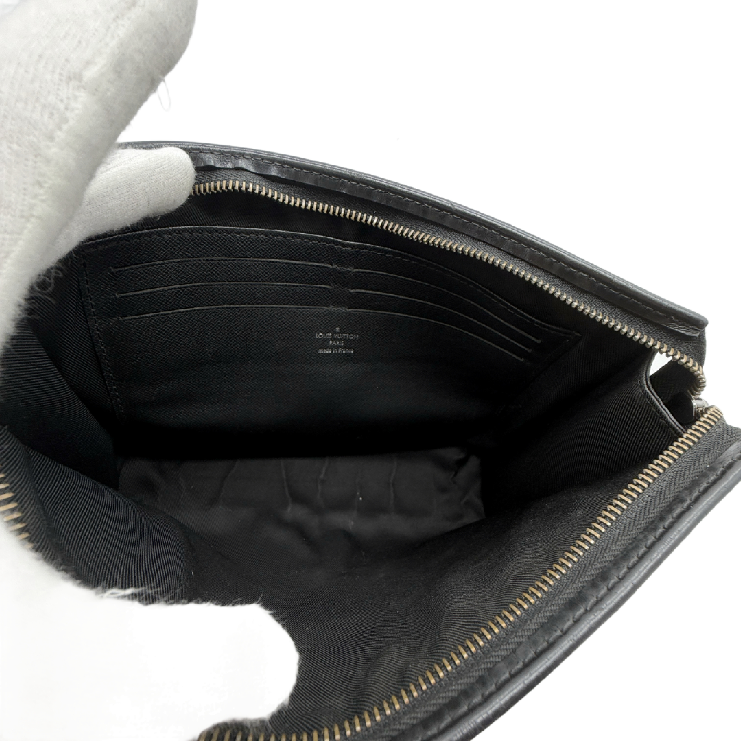 Monogram Eclipse Pochette Voyage MM Clutch Bag — view 11
