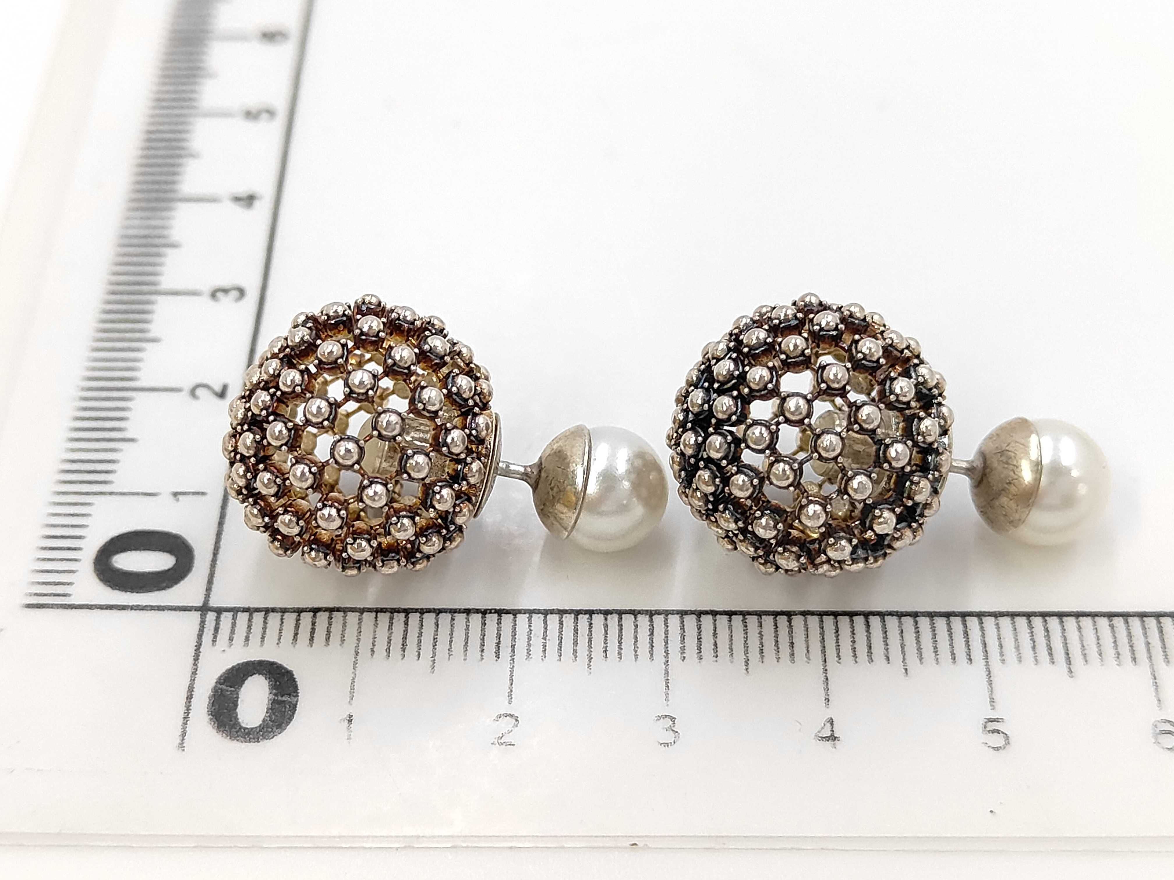 Tribal Ag925 Pearl Earrings — view 3