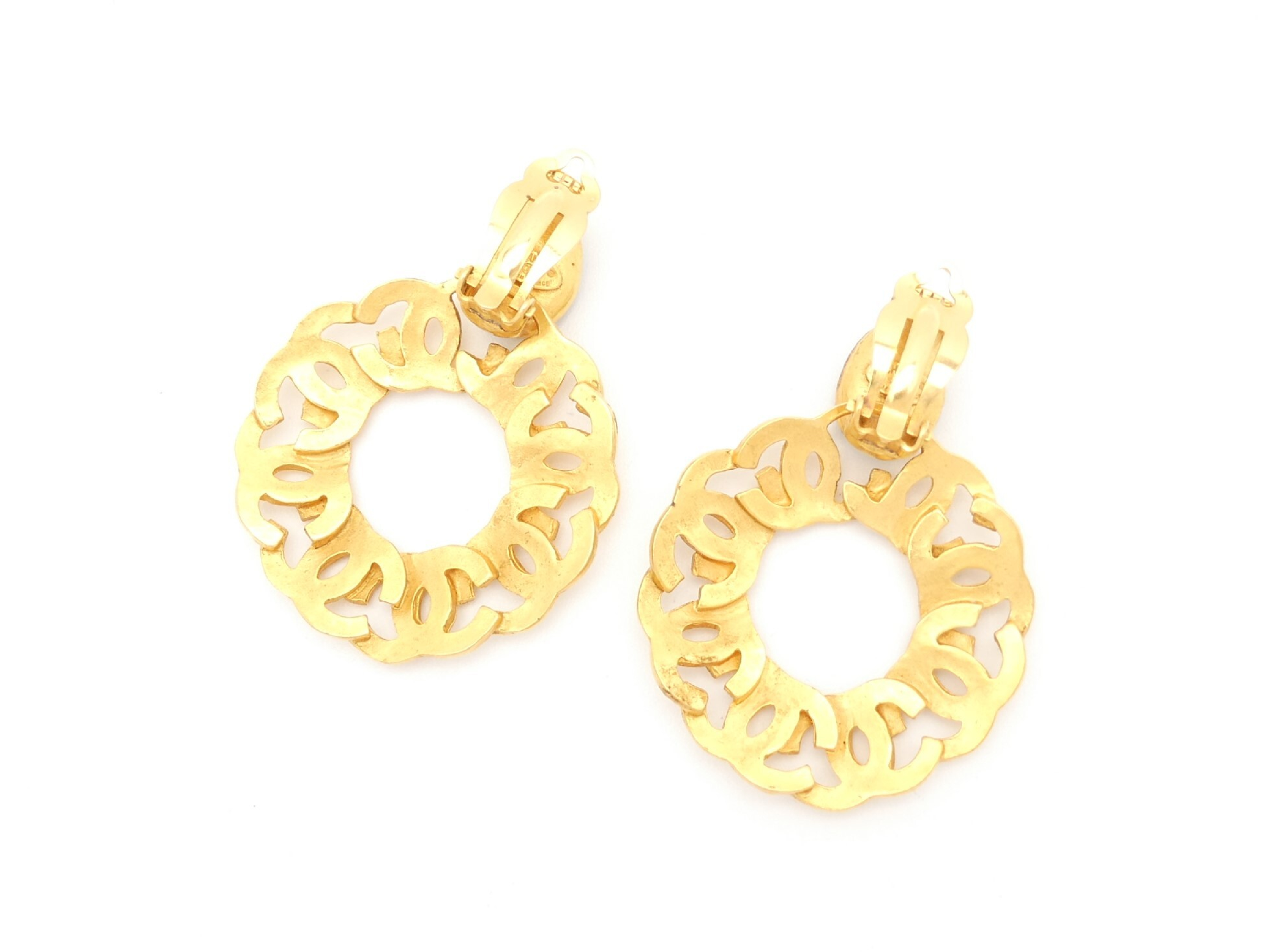 Coco Mark Gold Swing Earrings — view 3