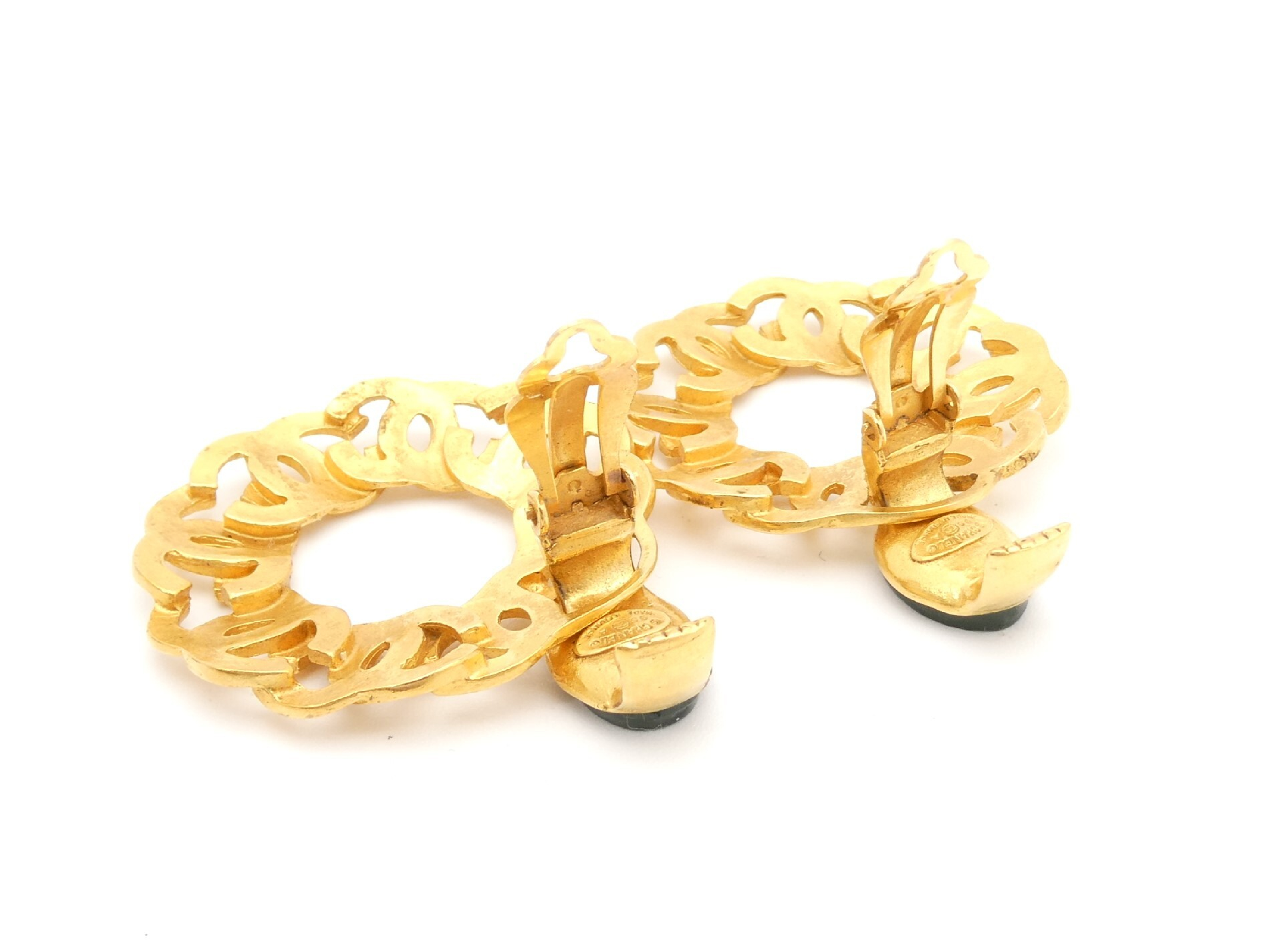 Coco Mark Gold Swing Earrings — view 5