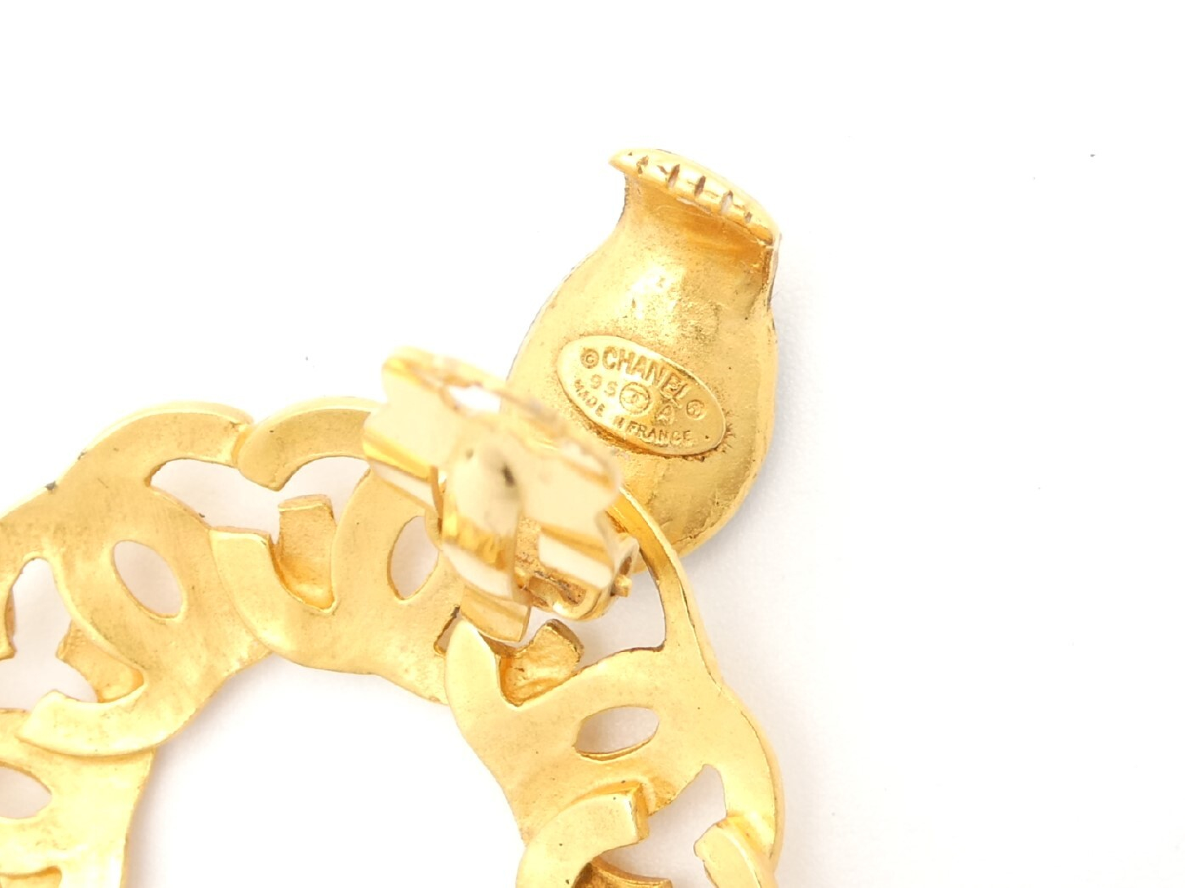 Coco Mark Gold Swing Earrings — view 6