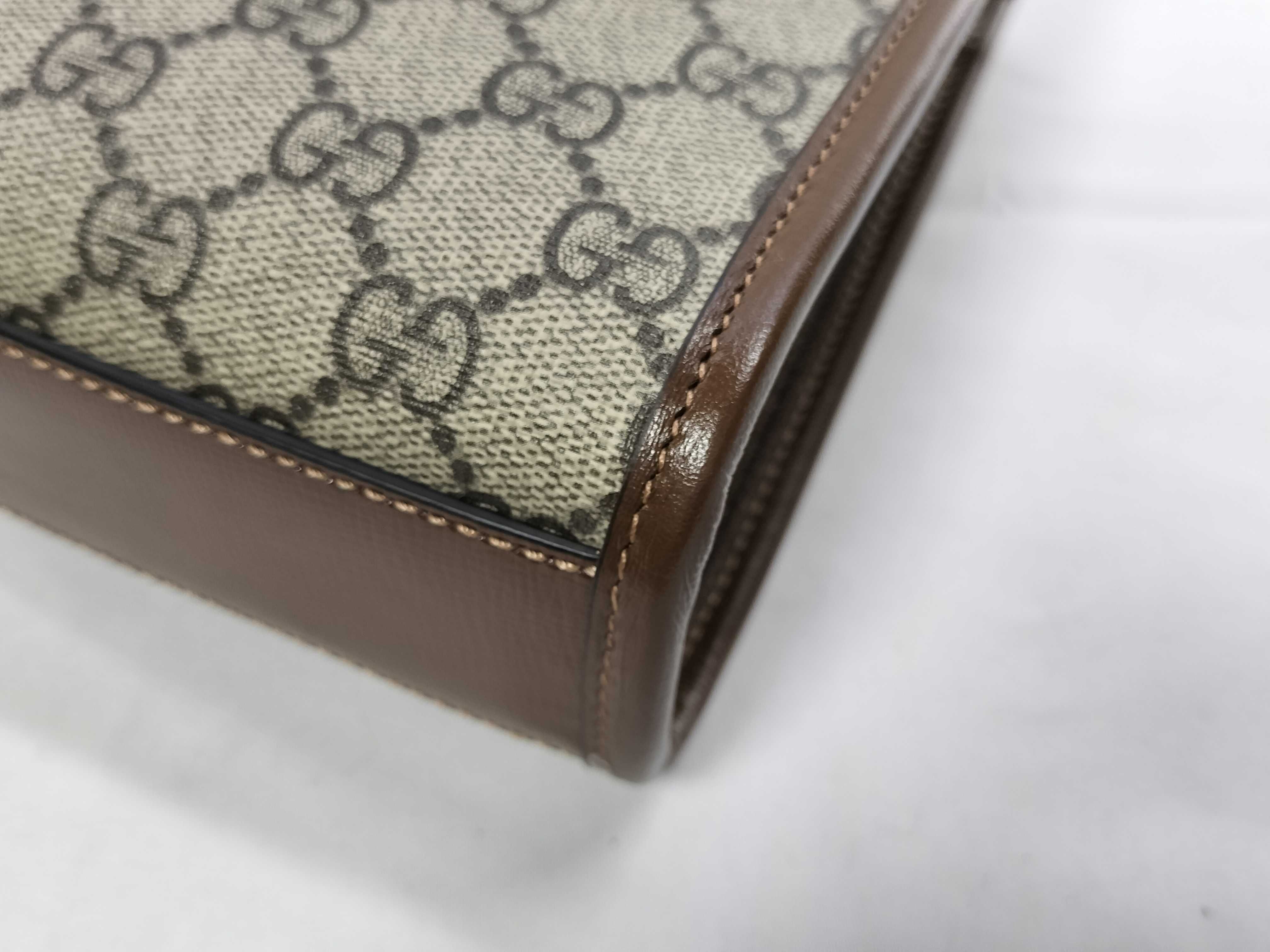 GG Supreme Interlocking G 2-way Handbag — view 6