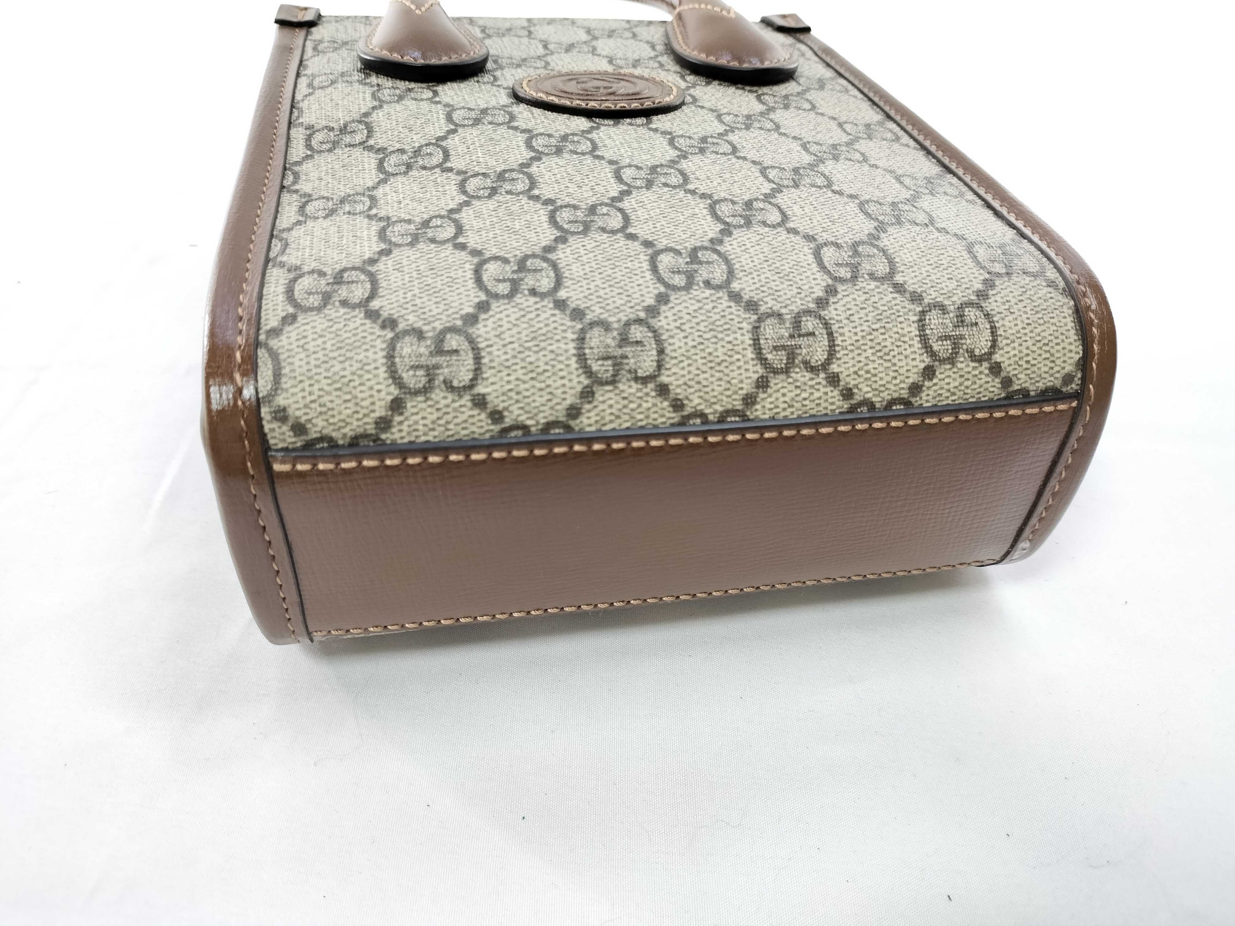 GG Supreme Interlocking G 2-way Handbag — view 7