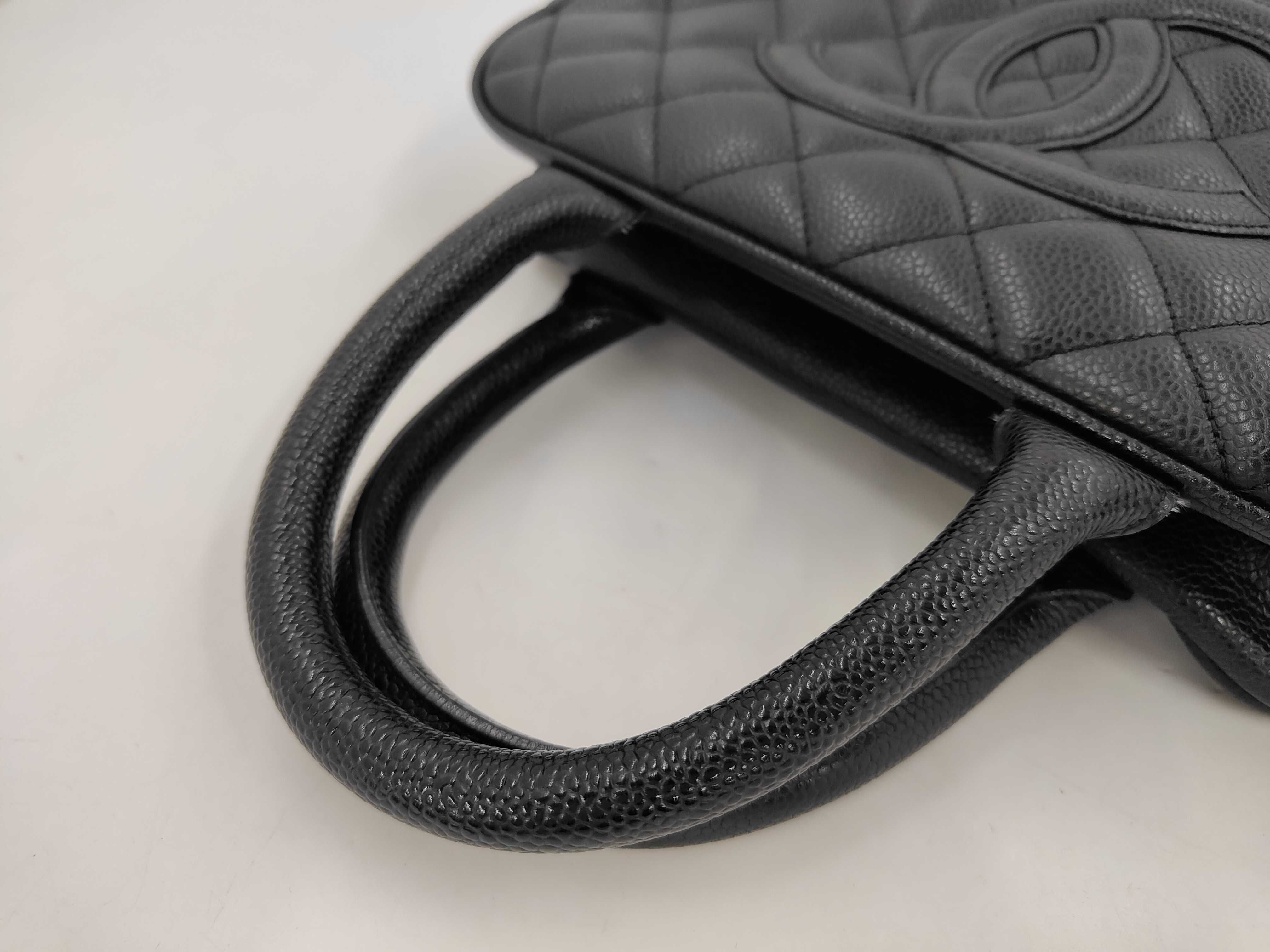Matelassé Caviar Skin Mini Boston Bag, with Guarantee and Serial Number Seal, Serial Number in the 10s, Handbag — view 3