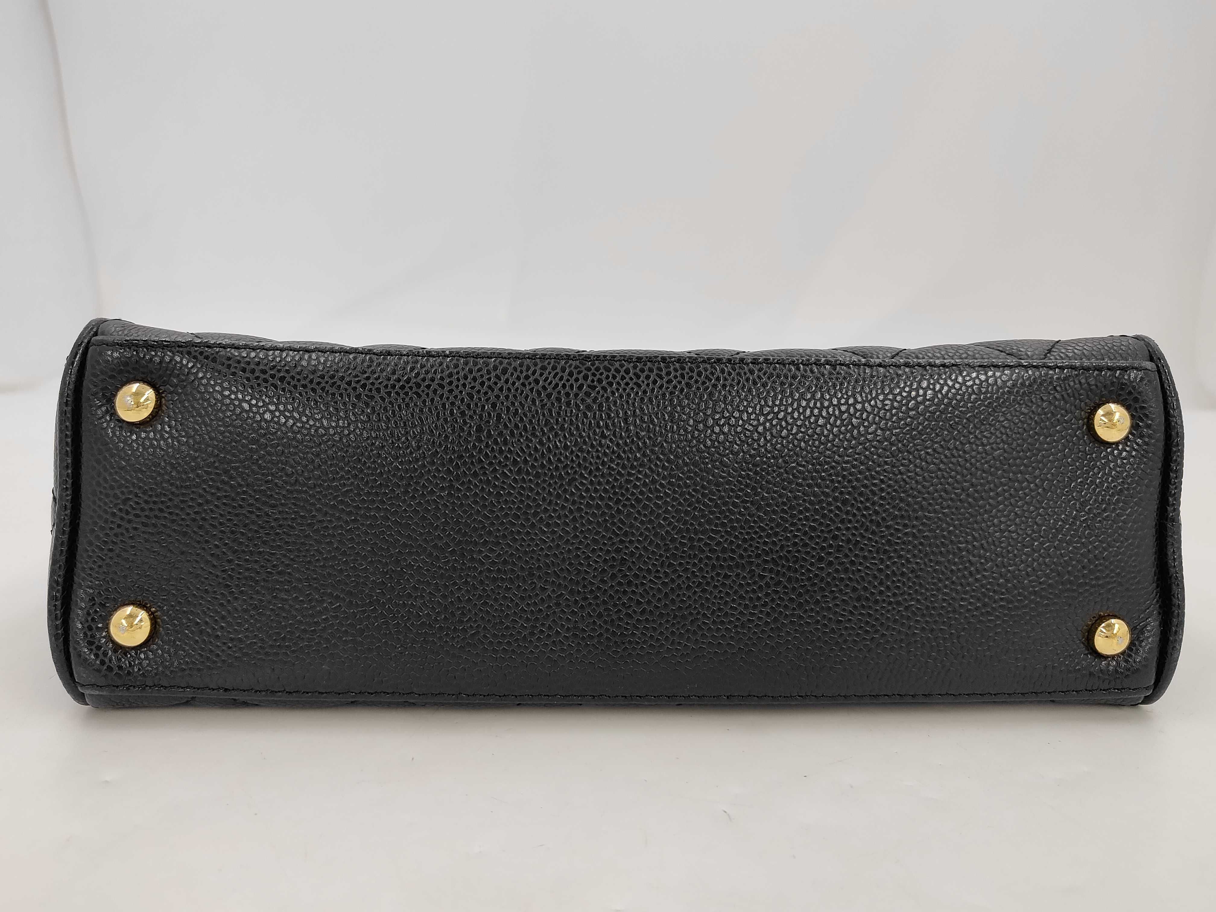 Matelassé Caviar Skin Mini Boston Bag, with Guarantee and Serial Number Seal, Serial Number in the 10s, Handbag — view 7