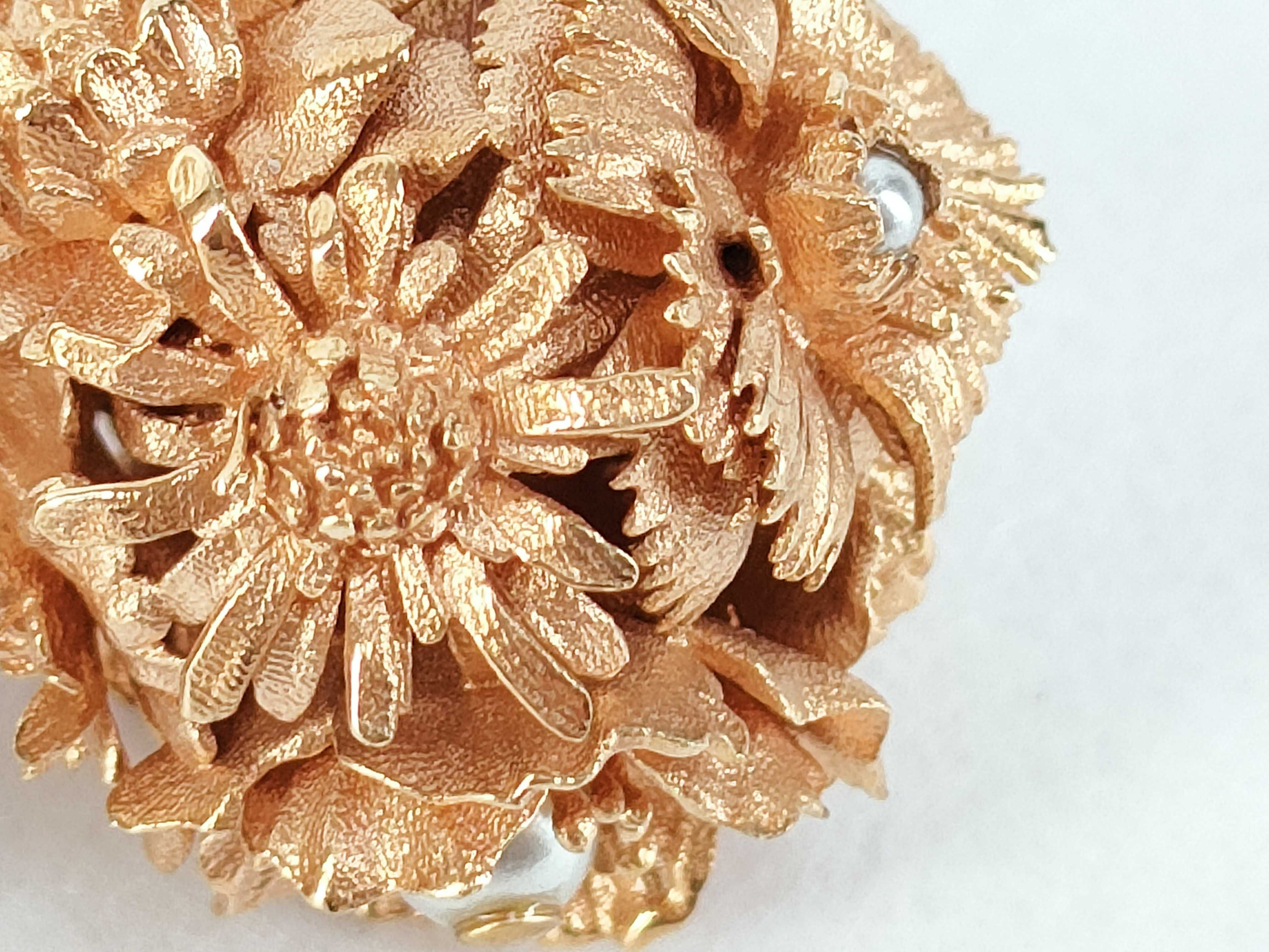 Tribal Flower Pearl Earrings — view 8