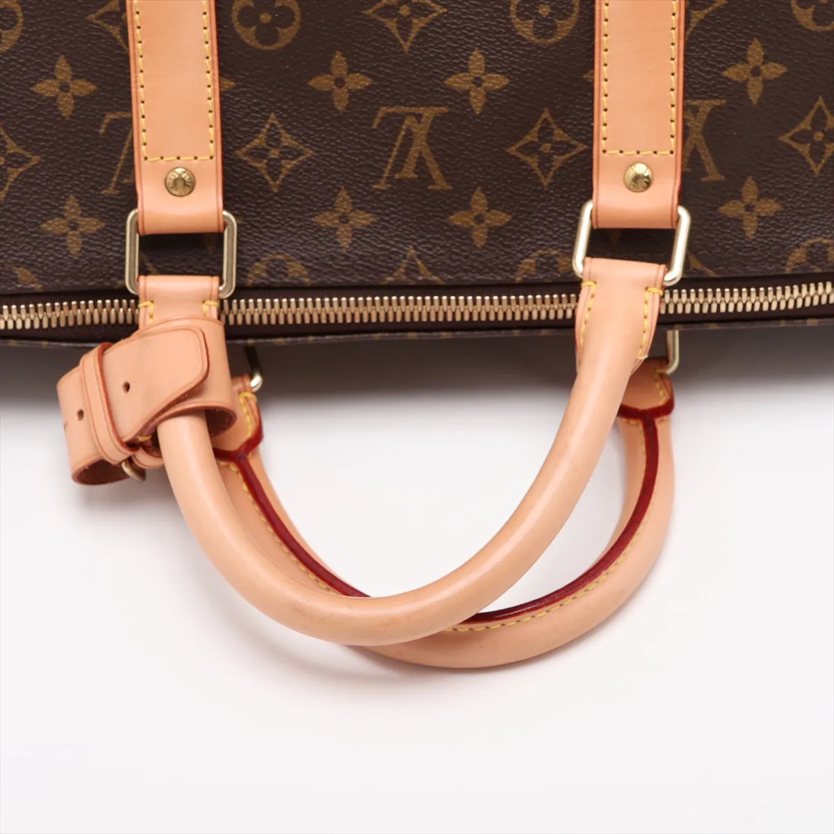 Monogram Keepall Bandoulière 55 M41414 FL0072 Brown with initials — view 5