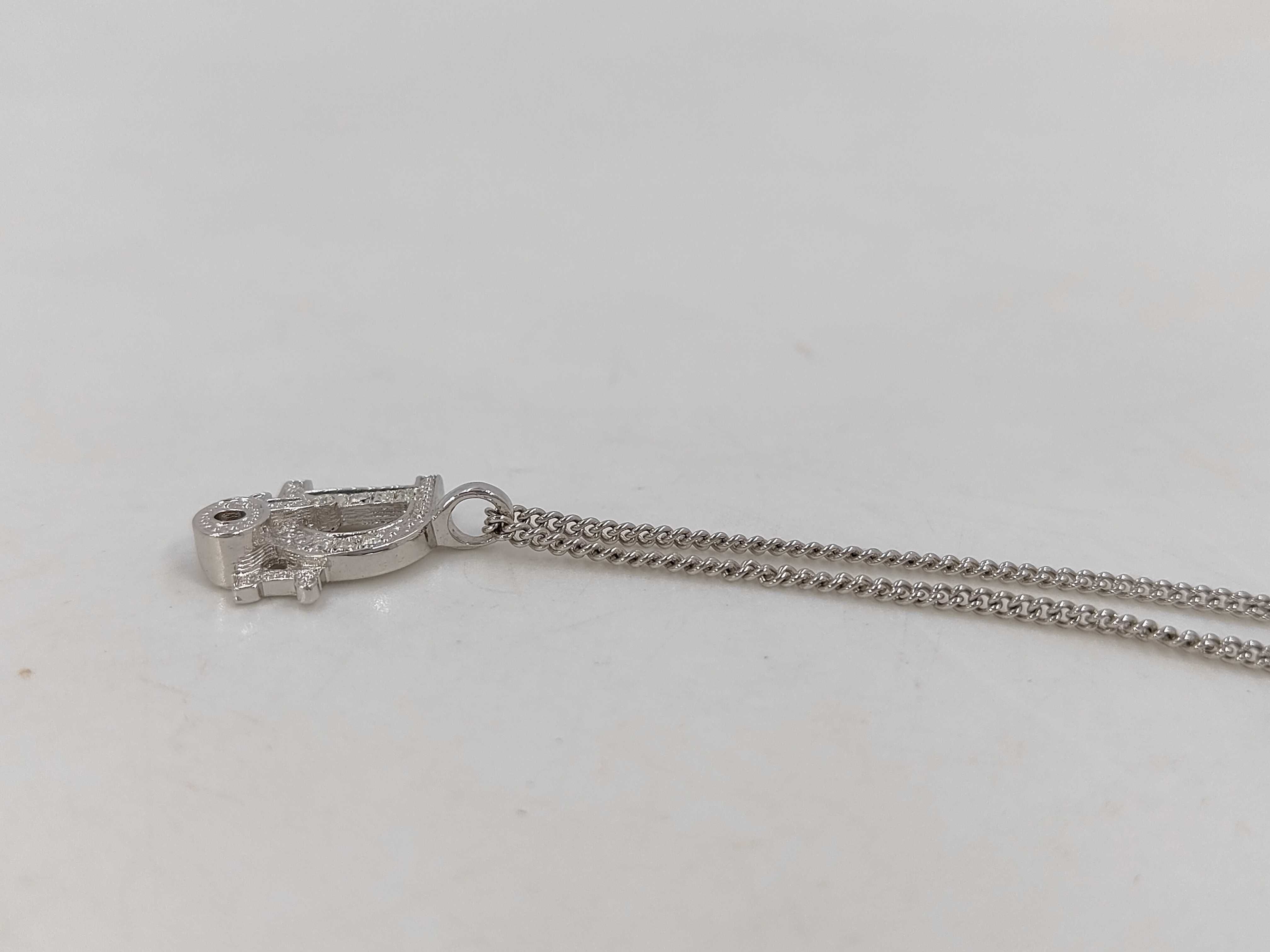 Logo Rhinestone Necklace — view 3