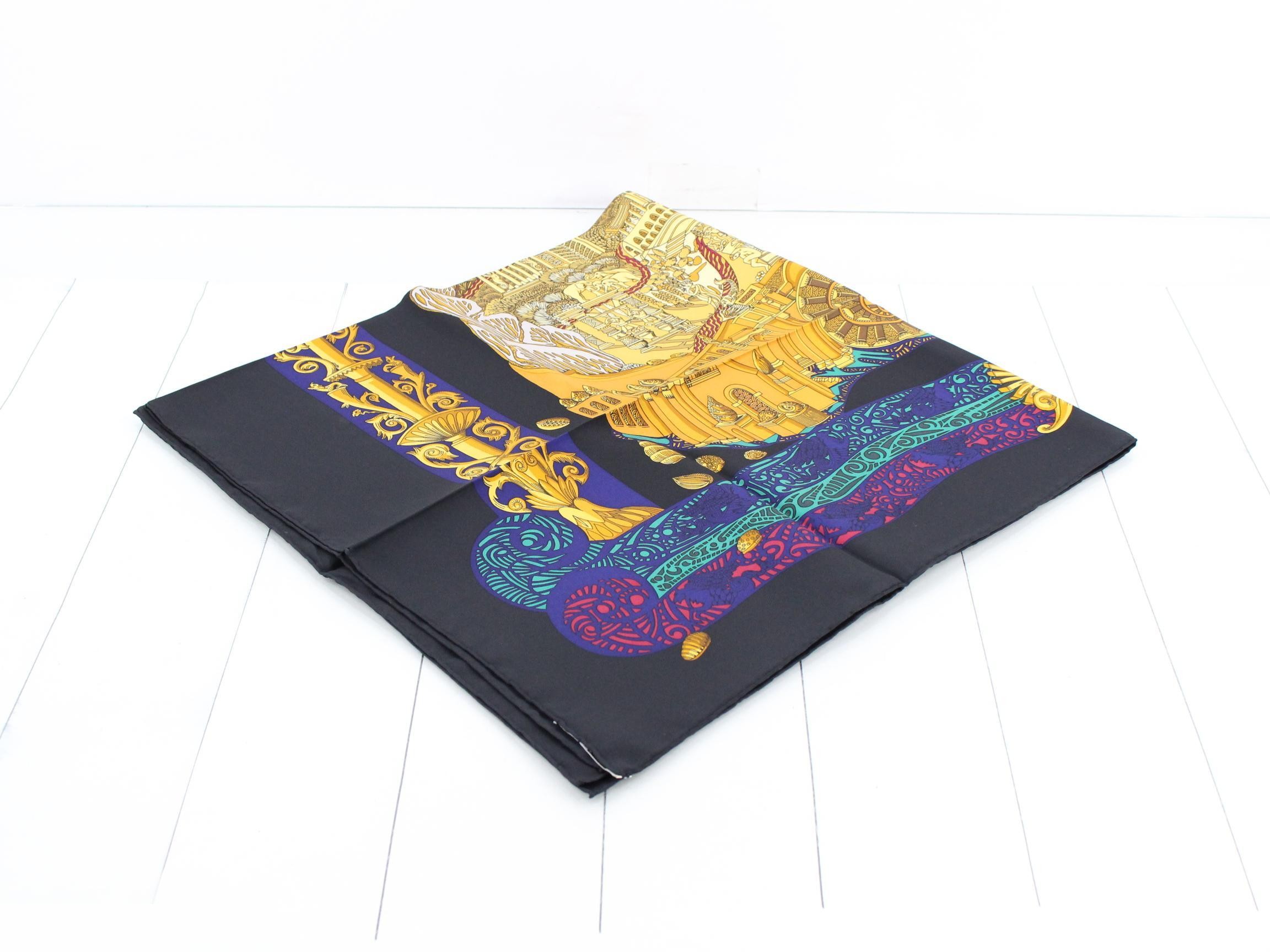 Carre 90 L'ATLANTIDE (The Continent of Atlantis) 100% Silk — view 2