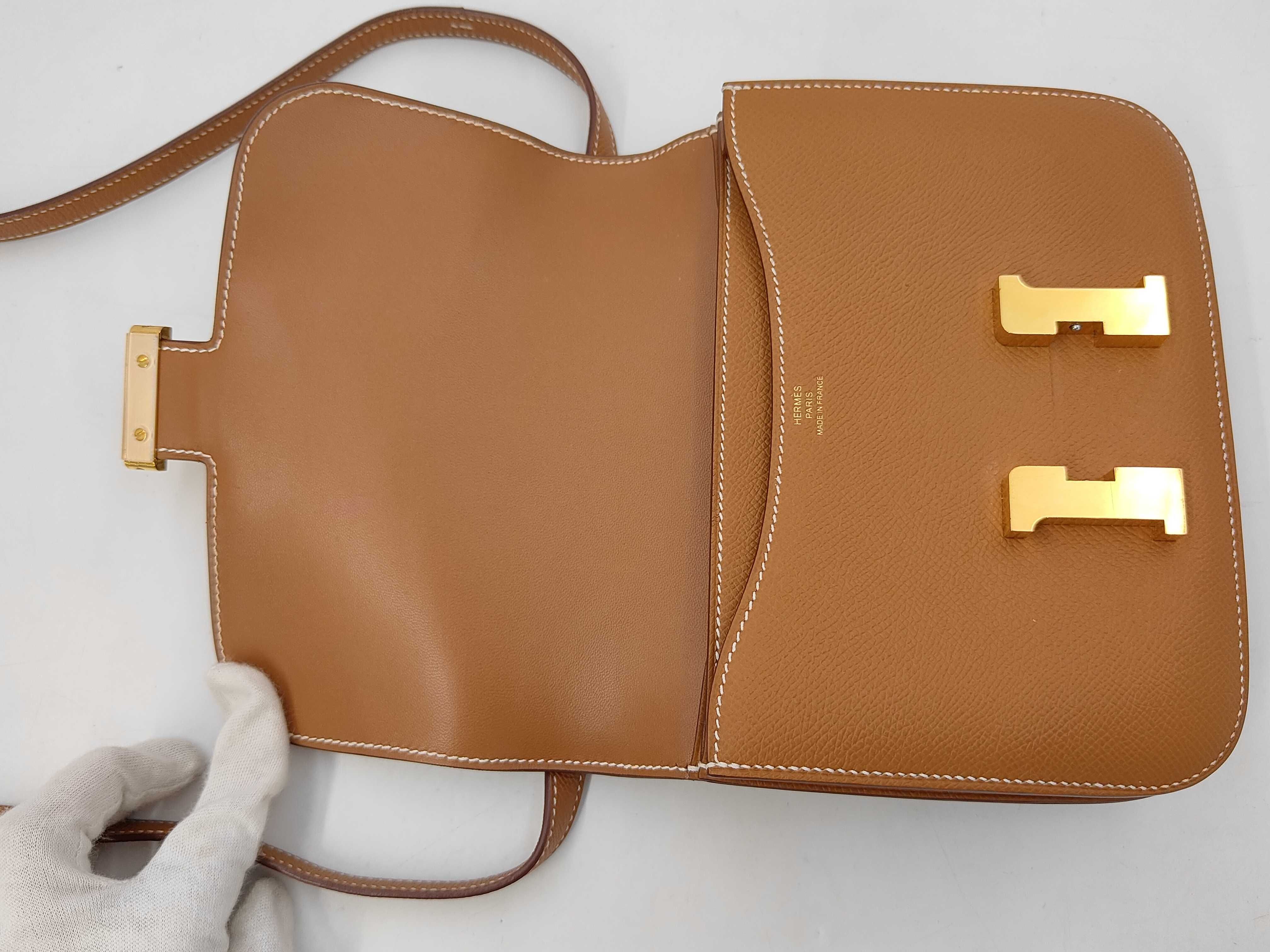 BAG CONSTANCE MINI 18 VEAU EPSOM GOLD GHW STAMP Z ZCCT553 HD Shoulder Bag — view 8