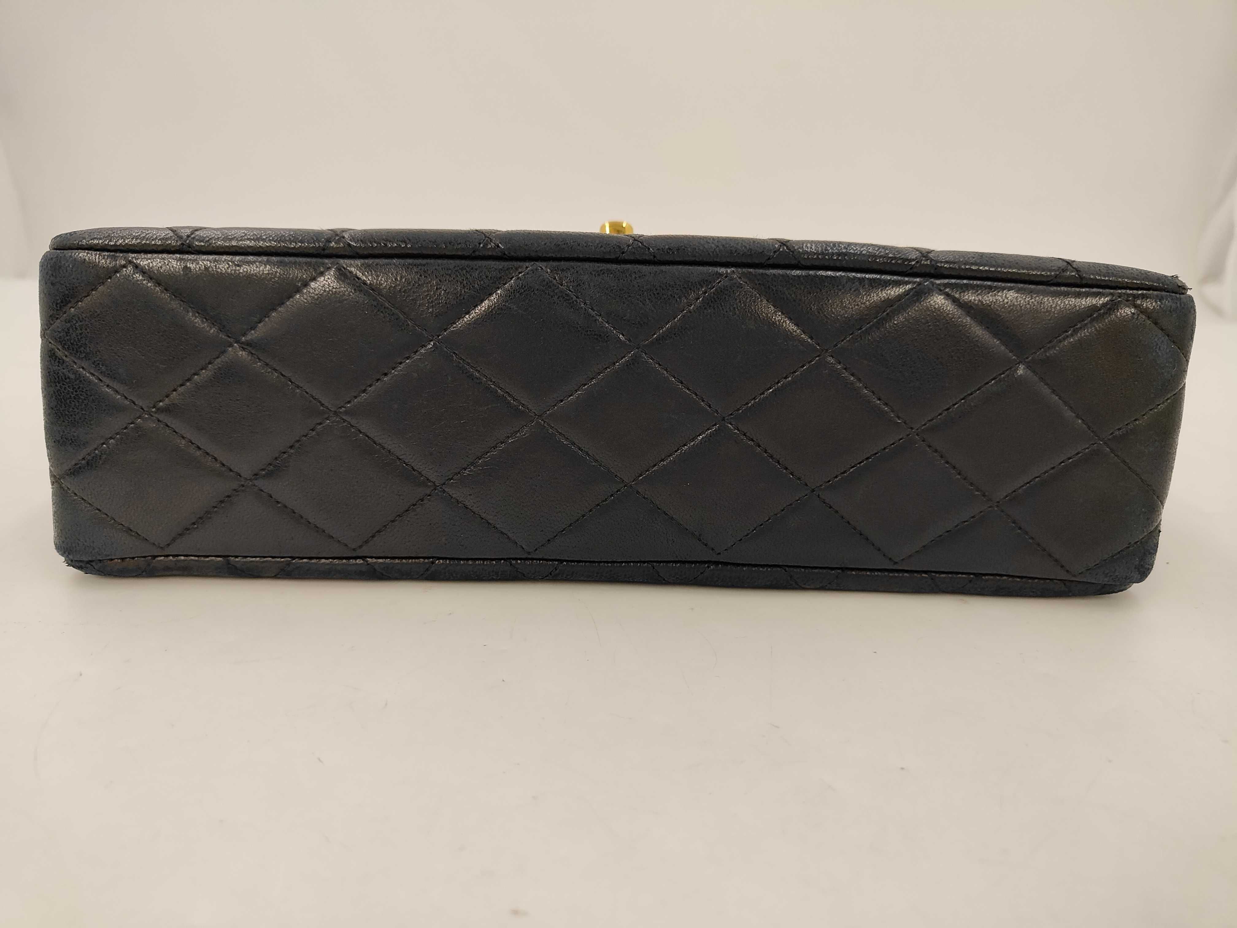 Lambskin Double Flap Double Chain Shoulder Bag — view 6