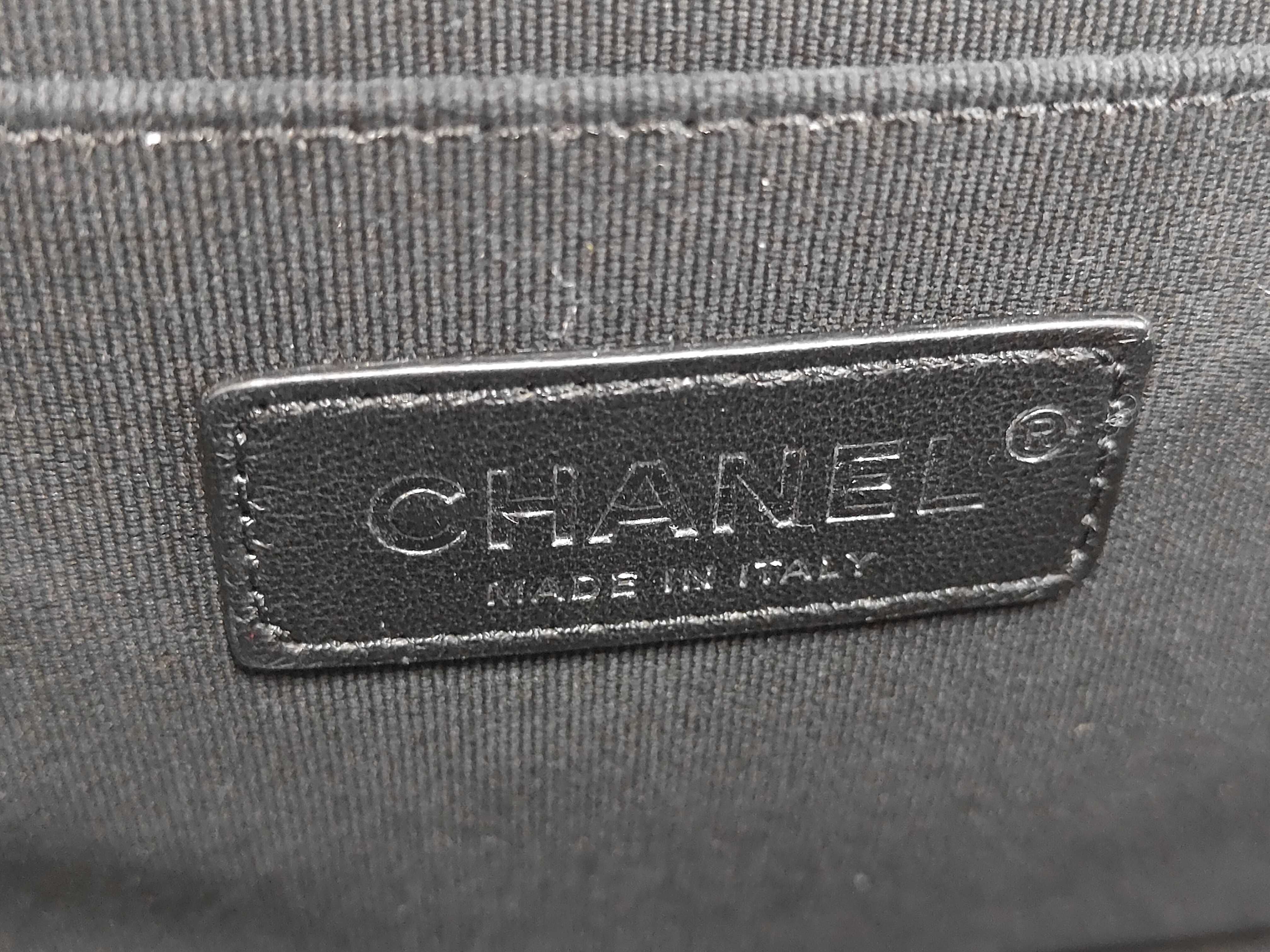 Boy Chanel Top Handle Chain Shoulder Bag, Lambskin, Black, Silver Hardware, Shoulder Bag — view 10