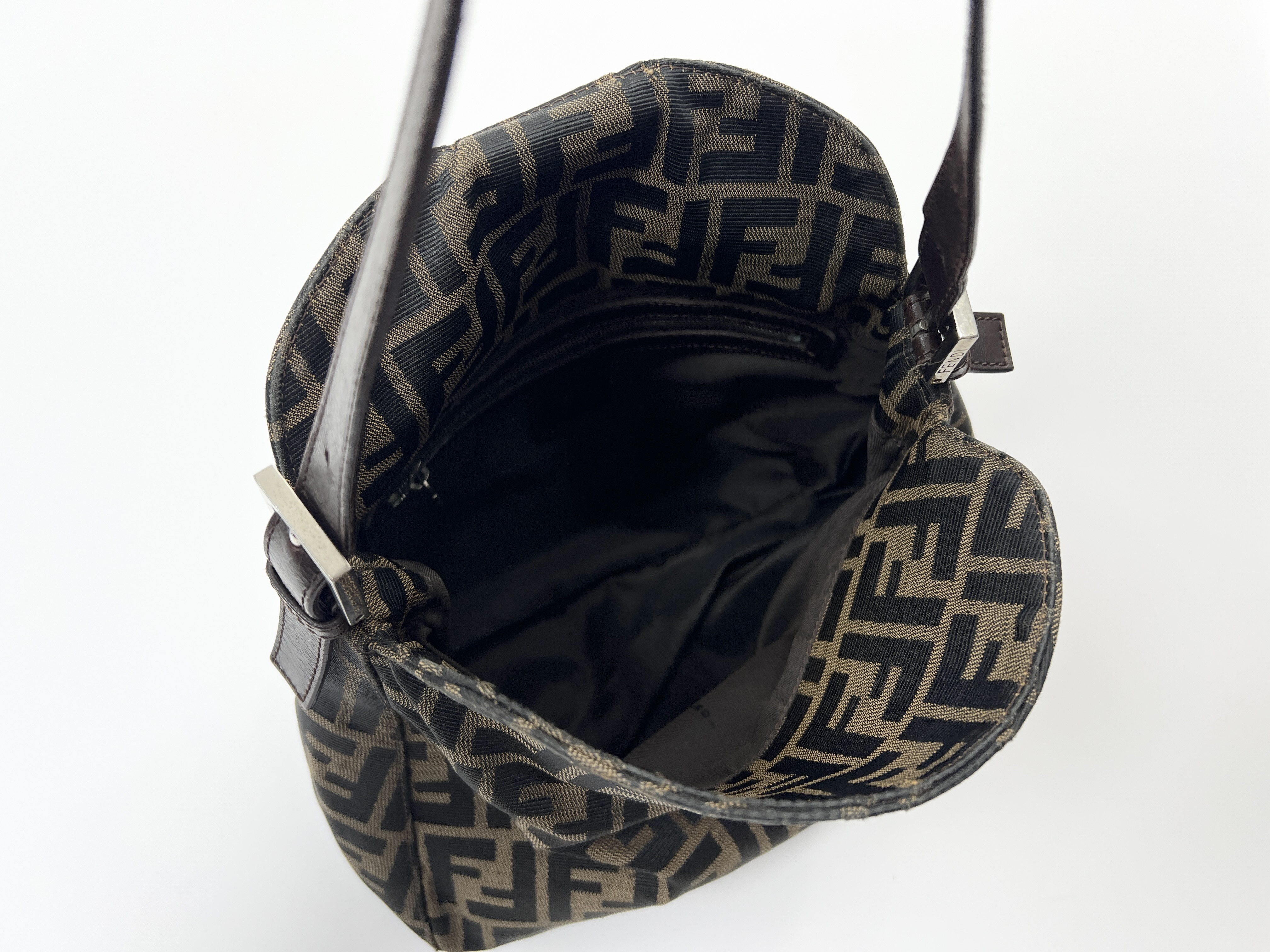 Mamma Bucket Zucca Canvas Leather Shoulder Bag One-Shoulder Bag Handbag — view 4