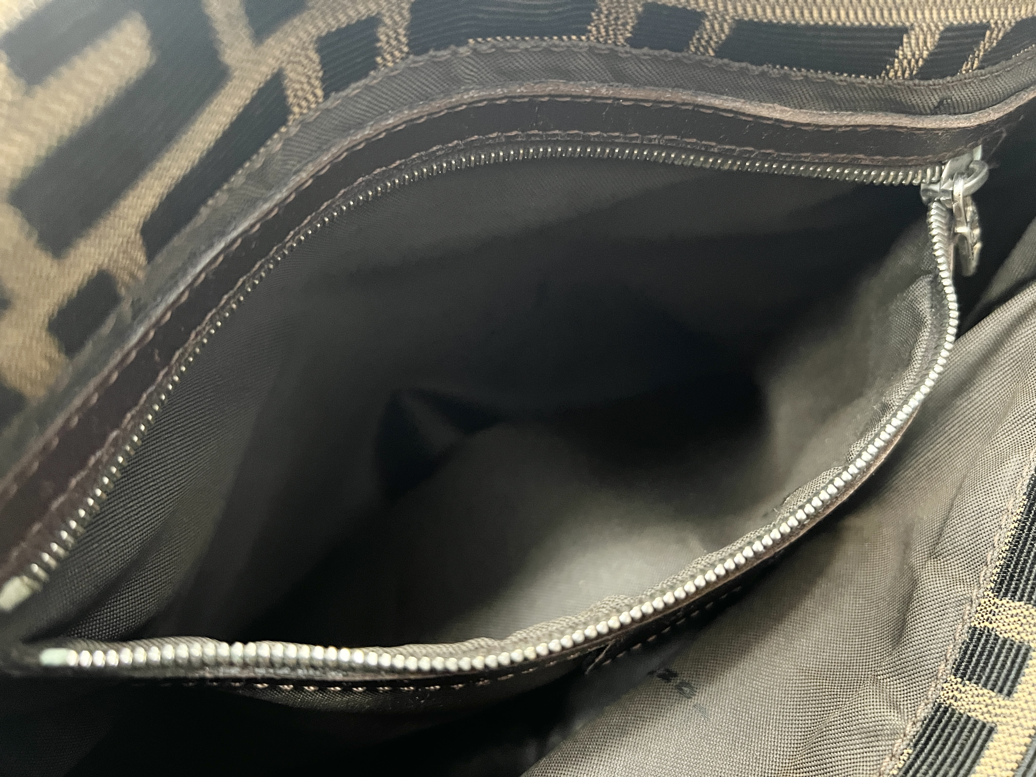 Mamma Bucket Zucca Canvas Leather Shoulder Bag One-Shoulder Bag Handbag — view 7