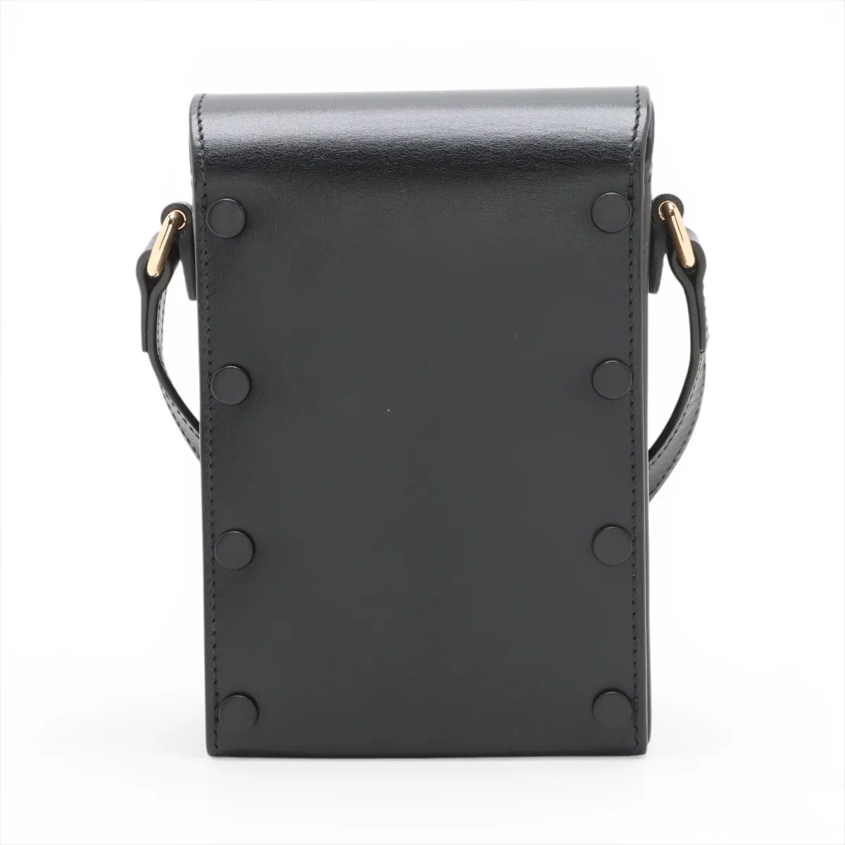 Horsebit 1955 Leather Shoulder Bag, Black, 625615 — view 2