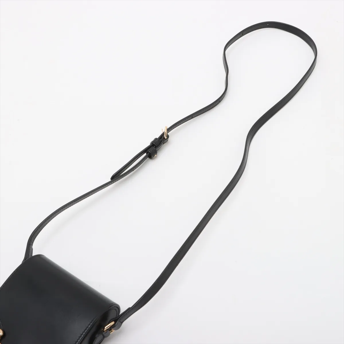 Horsebit 1955 Leather Shoulder Bag, Black, 625615 — view 5
