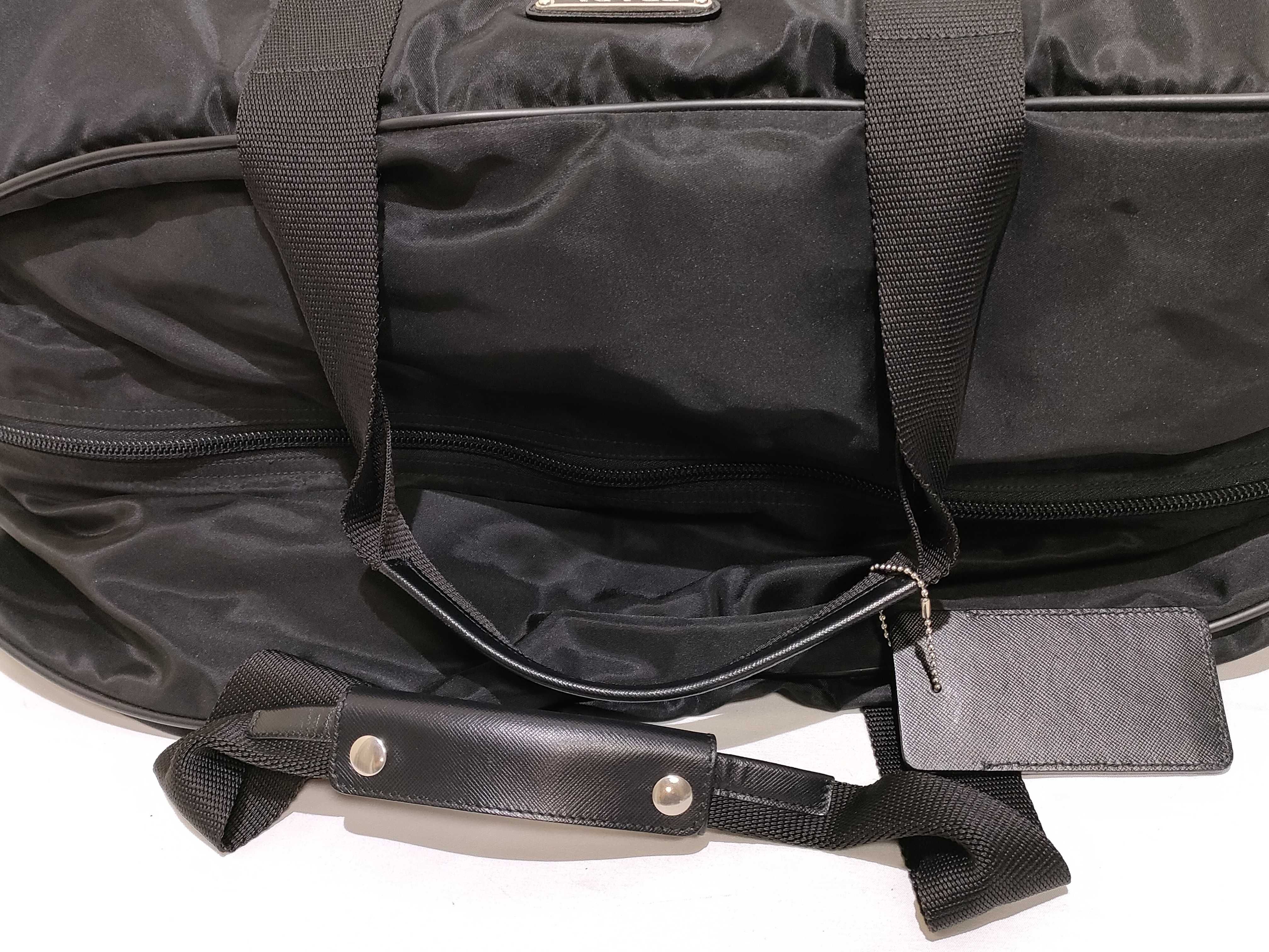 Boston bag, nylon, black. — view 3