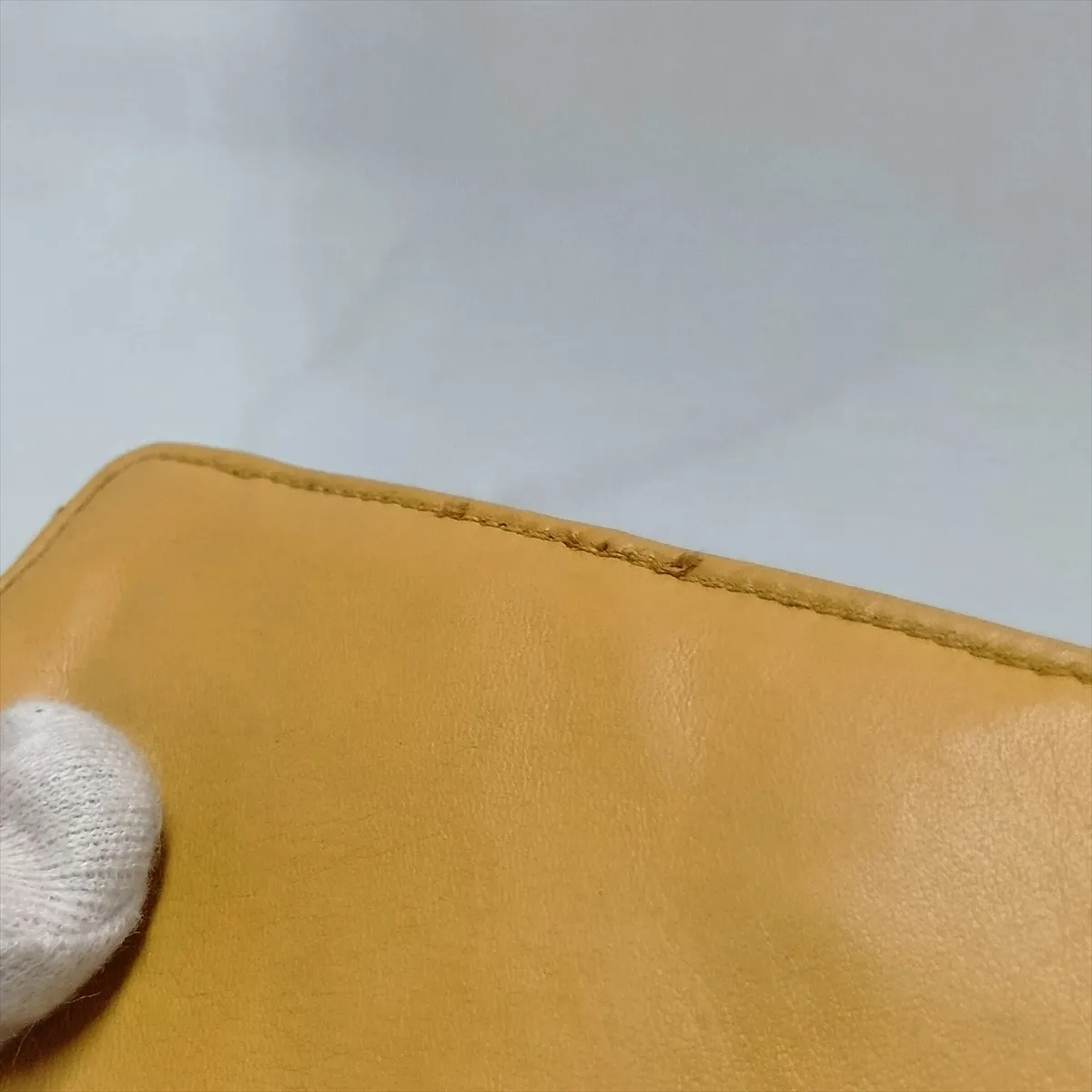 Bicolore Lambskin Chain Shoulder Bag, Beige with Gold Hardware, 0641521 (Serial Number 0) — view 13