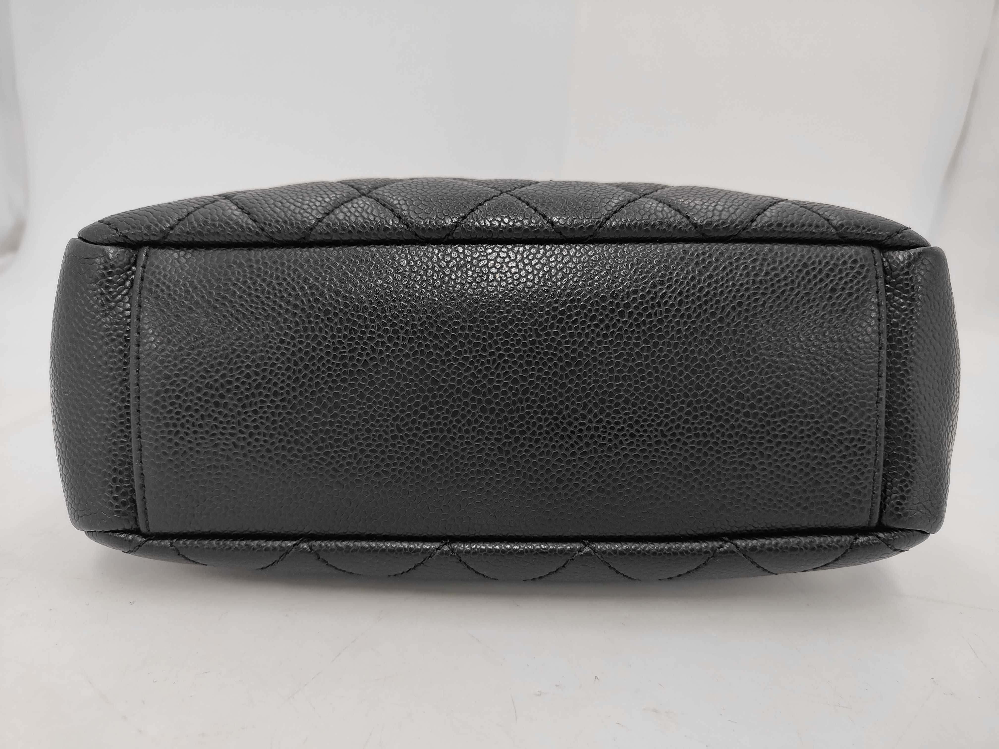 Matelassé PST Tote Bag, Caviar Leather, Black, Silver Hardware, 15512906, Seal, 23x23x8cm — view 6