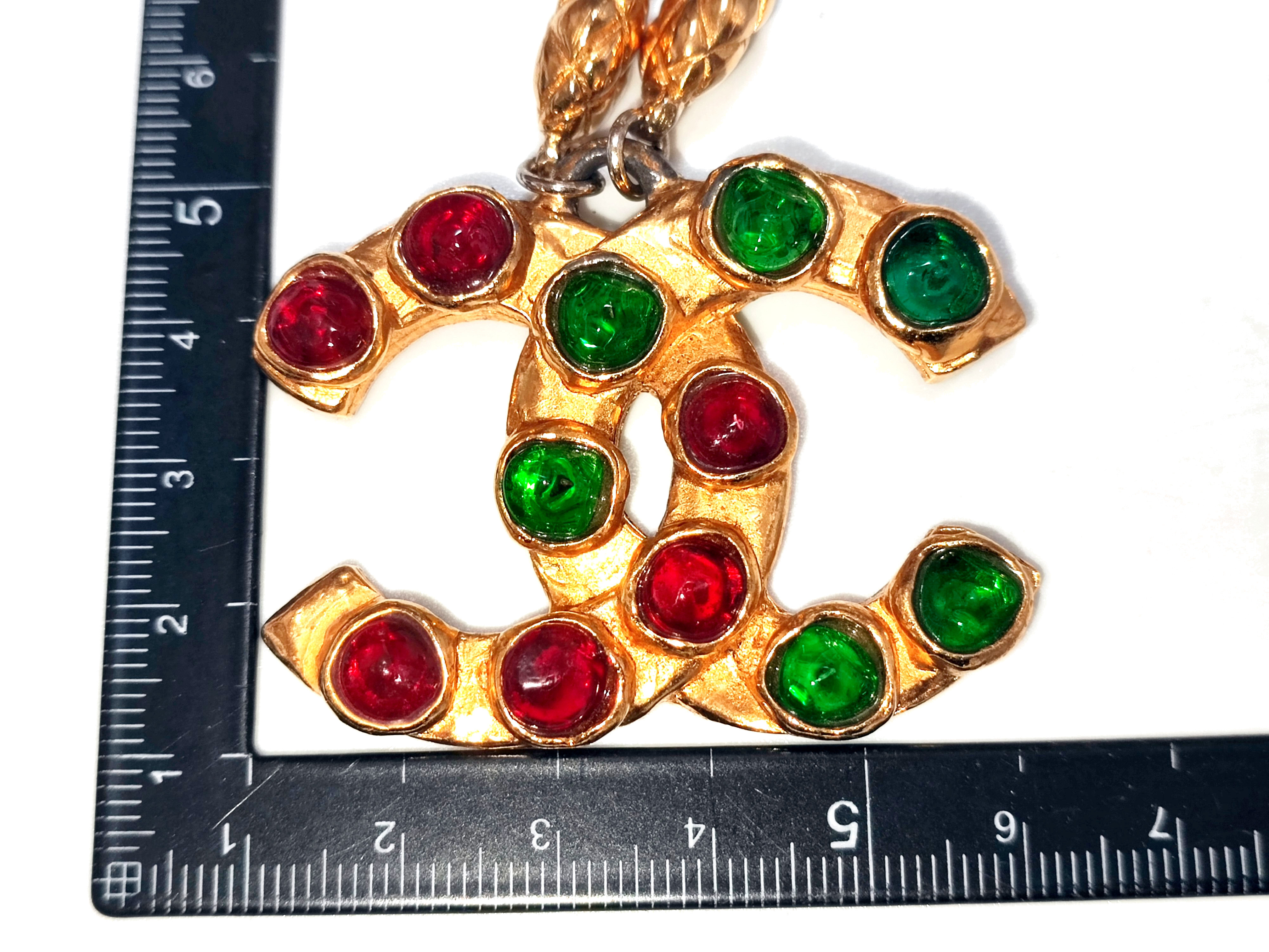 Gripoix Big Coco Mark Matelassé Necklace — view 3