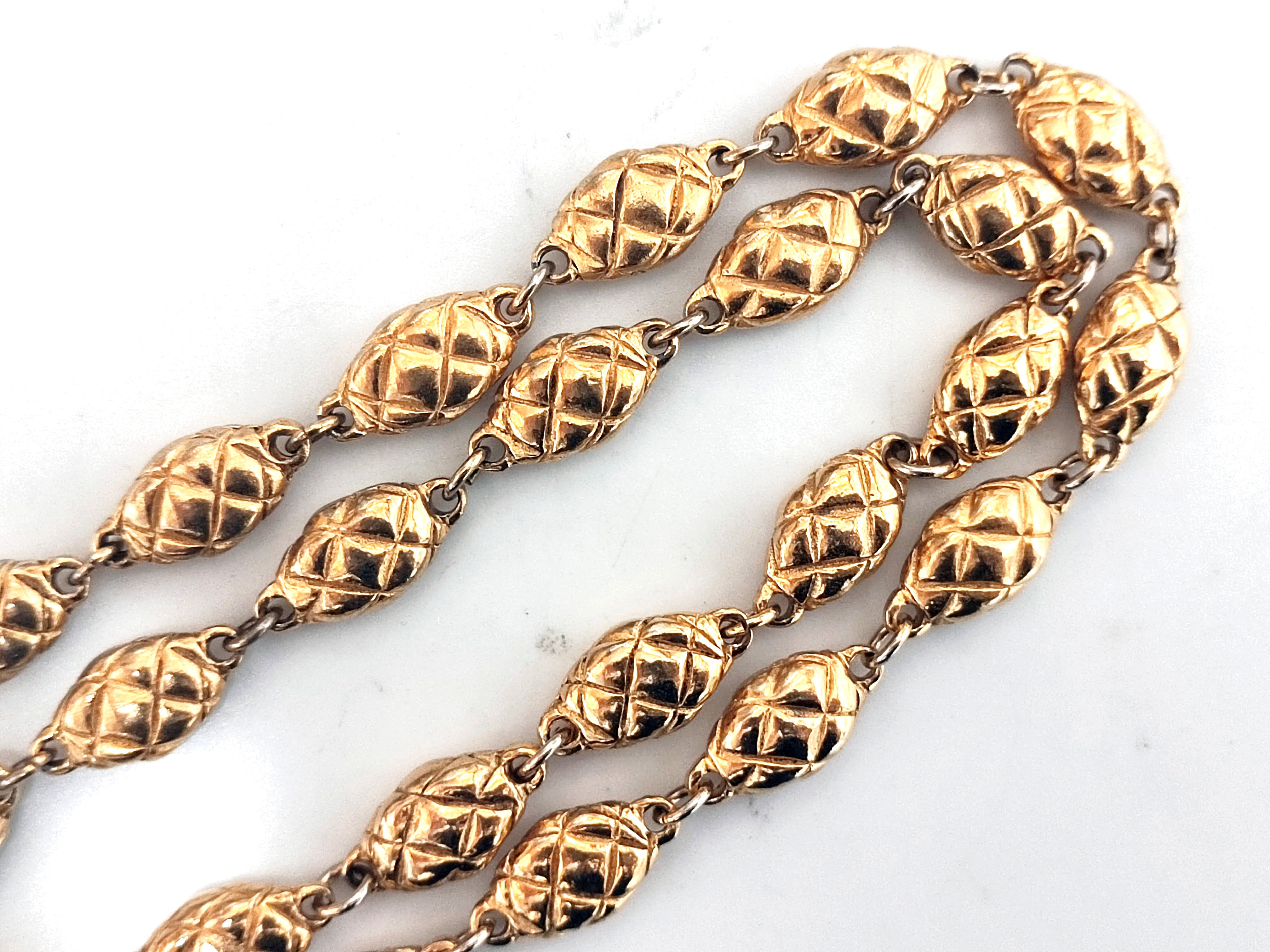 Gripoix Big Coco Mark Matelassé Necklace — view 7