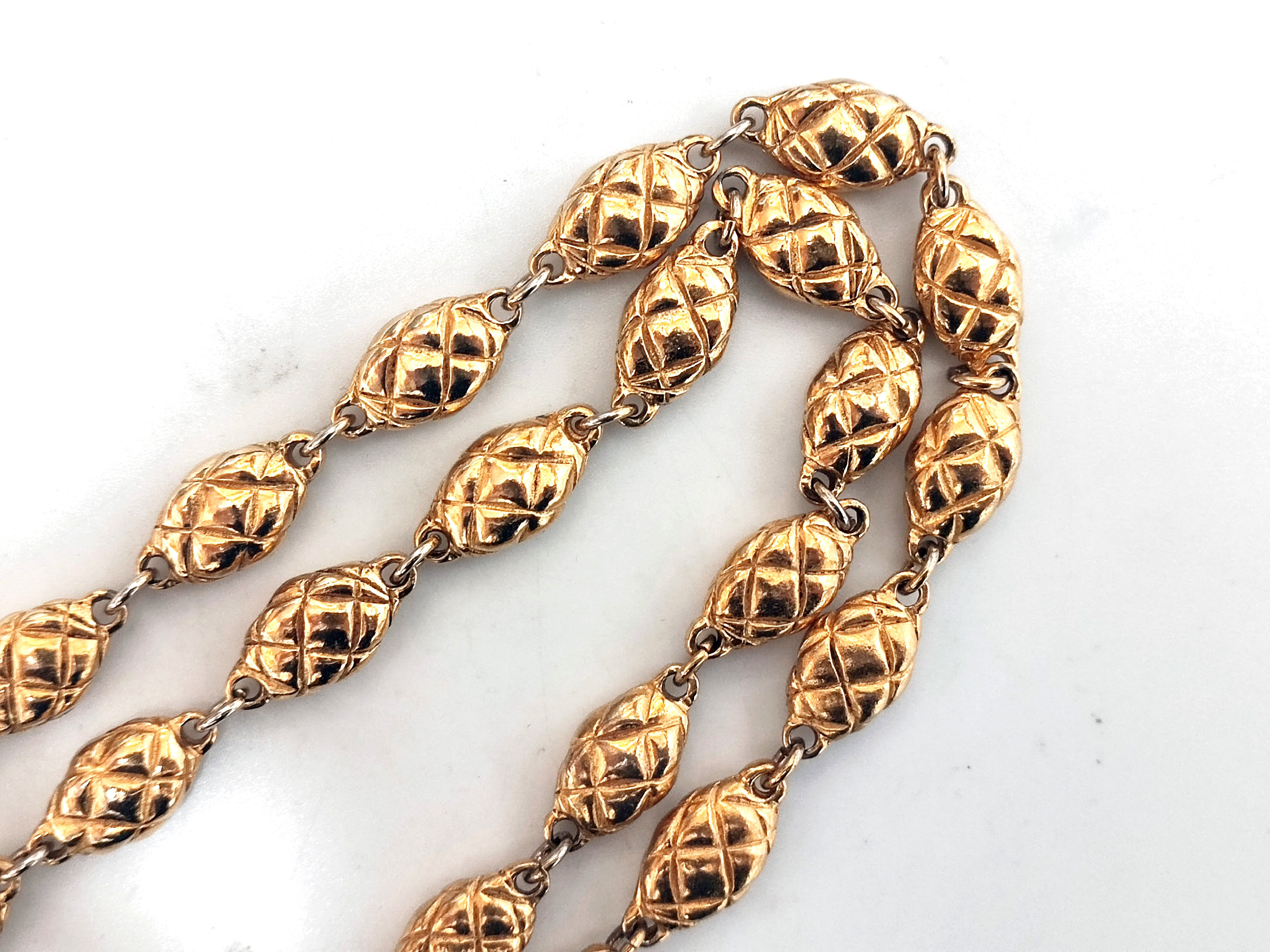 Gripoix Big Coco Mark Matelassé Necklace — view 10