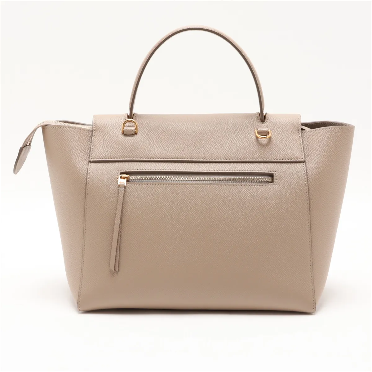 Belt Bag Mini Leather 2-Way Handbag Beige — view 2