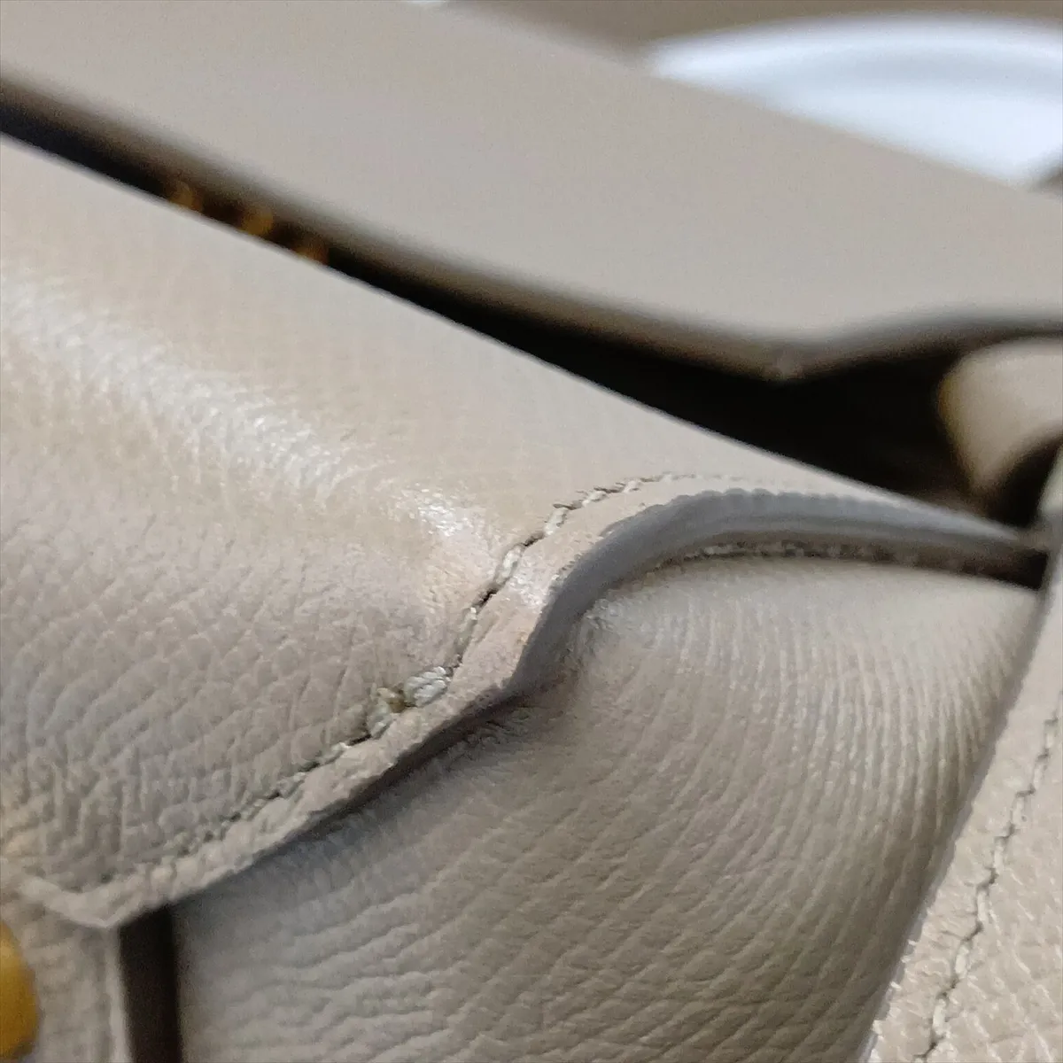 Belt Bag Mini Leather 2-Way Handbag Beige — view 15