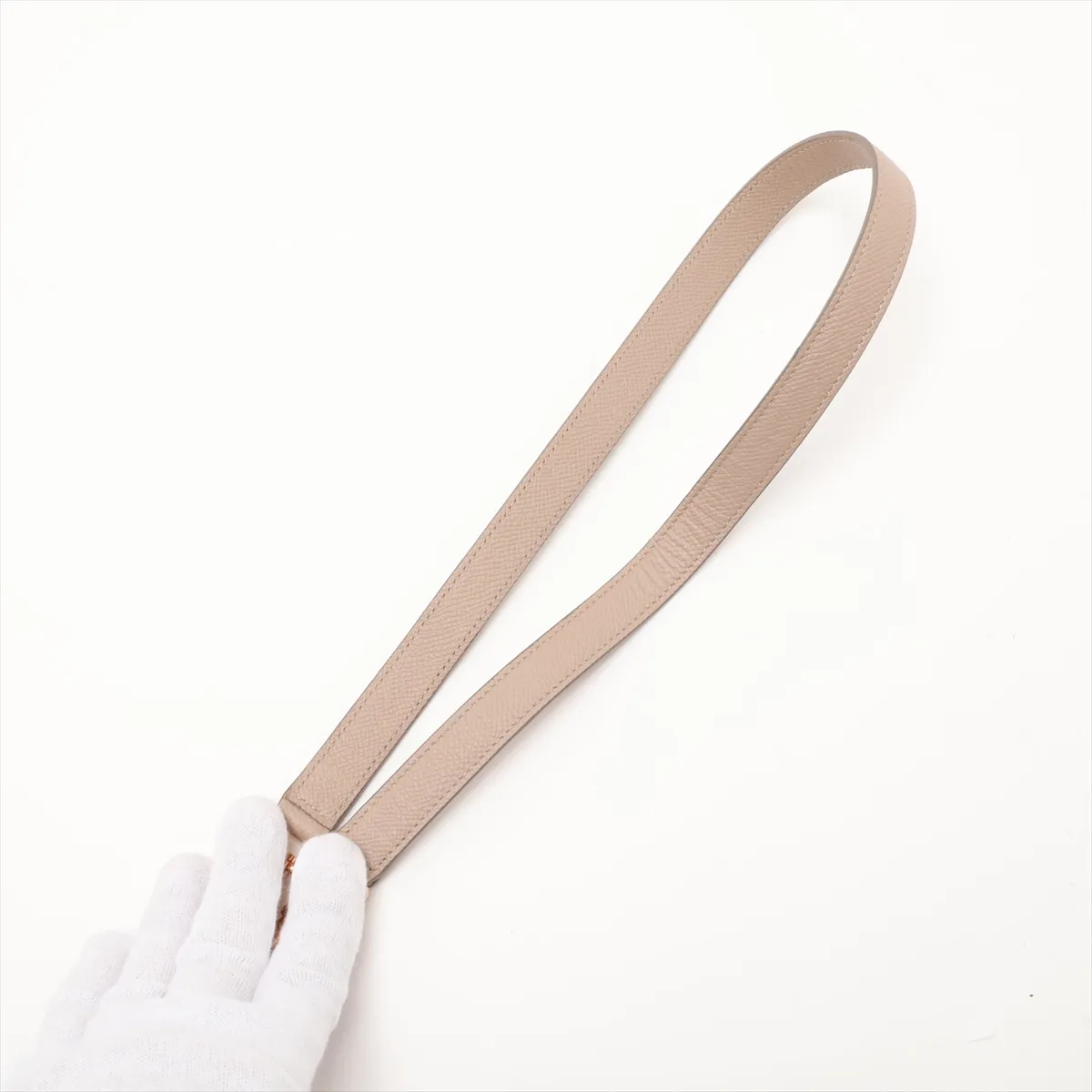 Belt Bag Mini Leather 2-Way Handbag Beige — view 7